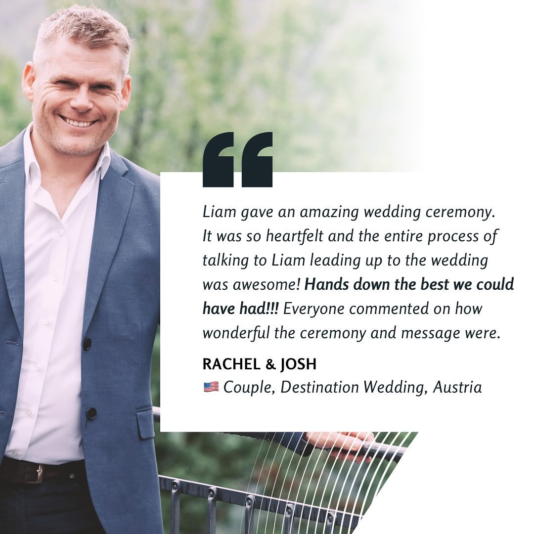 🤍🇺🇸🇦🇹
Always heartwarming to hear about people’s positive experiences of working with me when couples decide for a destination wedding. ☺️
Thank you, Rachel and Josh for entrusting me with this significant moment on your life journey together. 🥂
📸 @radmila_dier_photographer
#feedback #happycouple #destinationwedding #hochzeit #trauredner #weddings #weddingspeaker