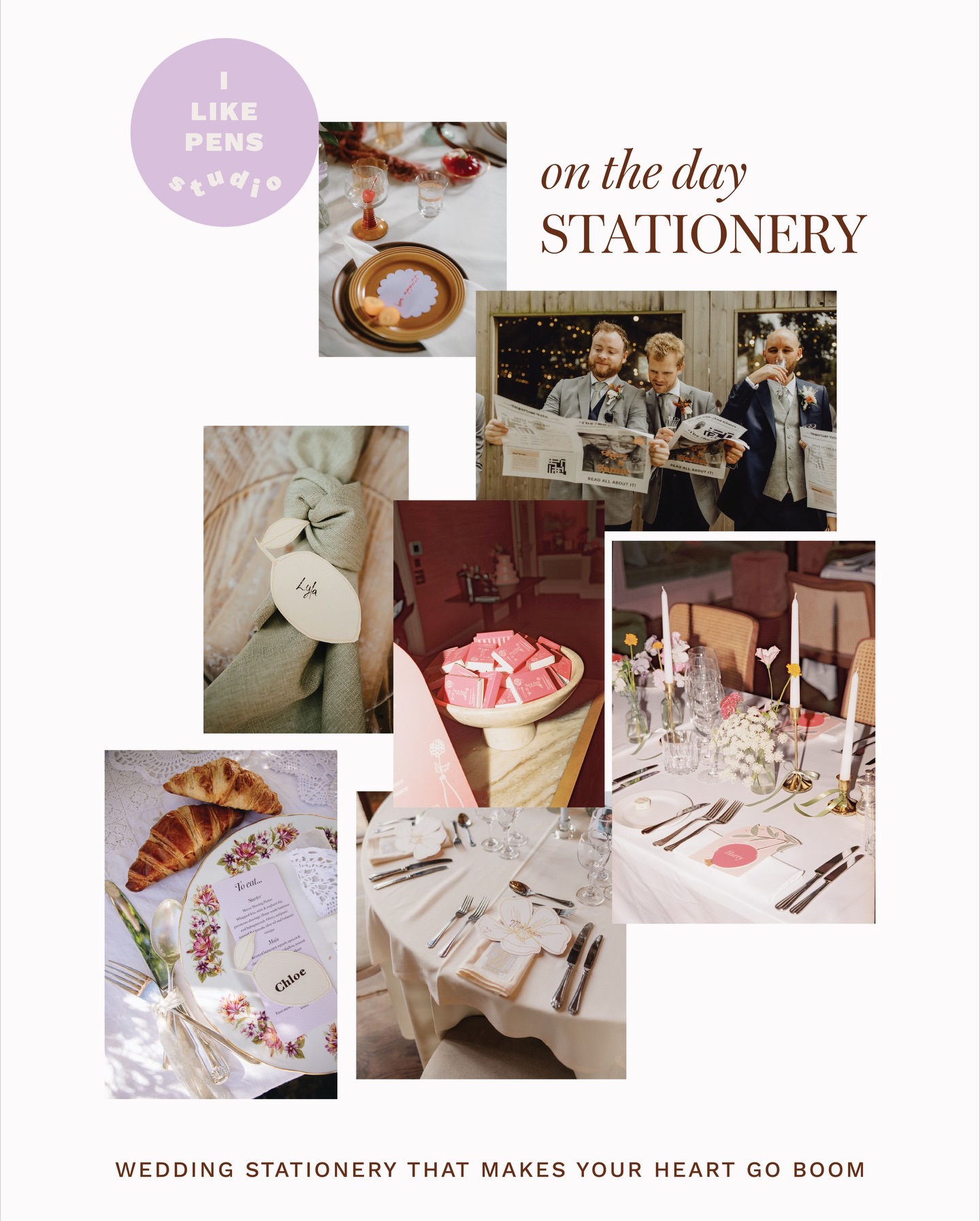 ~LET'S TALK... on the day Stationery~
You've checked off save the dates and invitations - now's the time for signage, place names, menus and more. Let me help you create beautiful, cohesive stationery for your special day. Get in touch for a complimentary consultation 🤘🪩❤️
Photo Credits:
@elliegillardphotography @auroragreyphoto @jessicarenphotography_uk @zarastaplesweddings @thecostasisters @mikellyphoto @yasminthorpphotography @oliverholderphotography @matttylerphoto