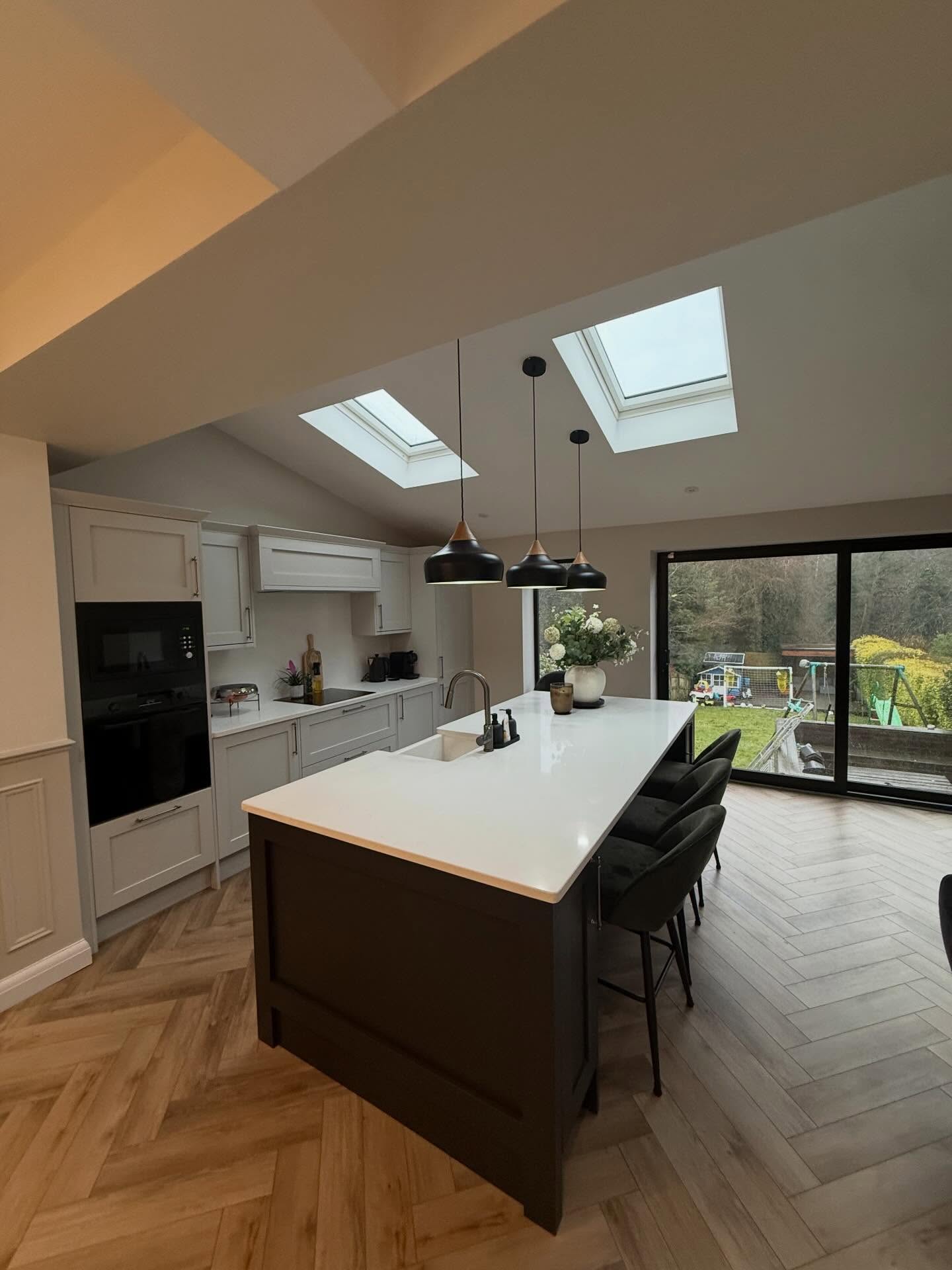 We recently completed this amazing side a rear kitchen extension #extension #renovation #kitchenremodeling