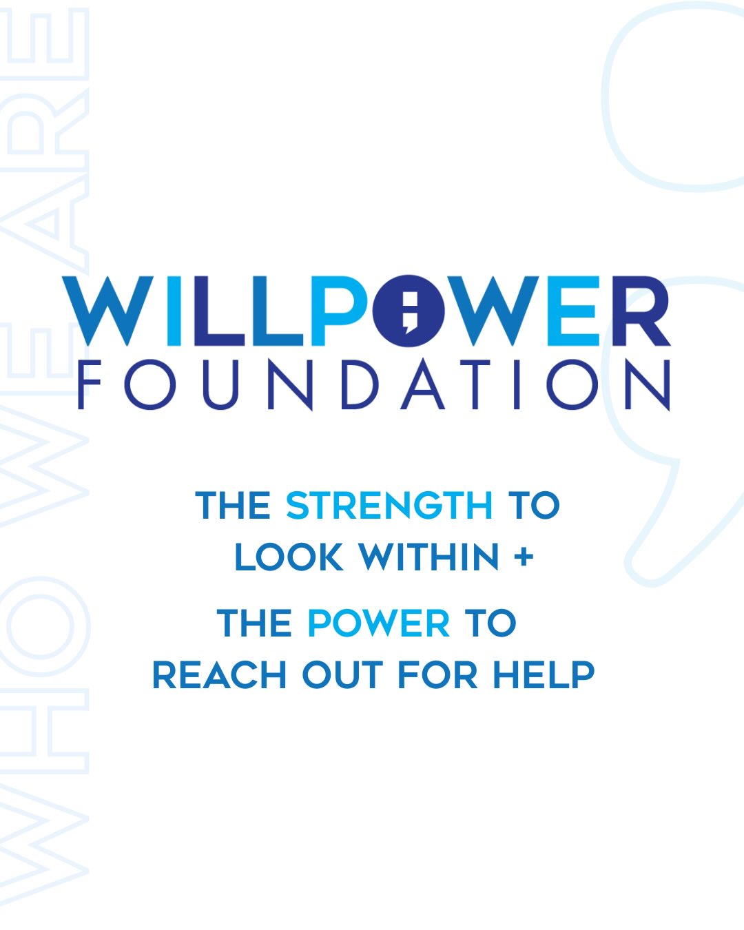 As our audience grows, we wanted to take a moment to reintroduce ourselves and explain what we do at the WillPower Foundation.💙
Learn more about our work and resources at the link in our bio.