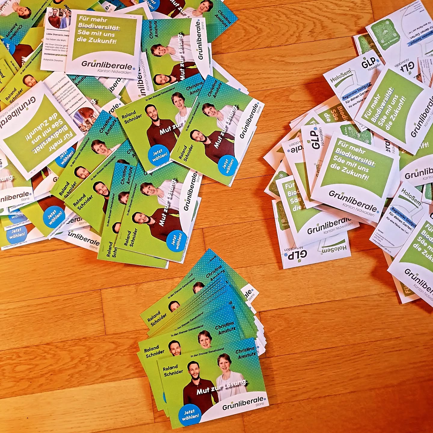 Flyern, Plakatstellen, Inserieren - Es ist ganz offensichtlich Wahlkampf 📢🗳... #Tunwirheute #Wasmorgenzählt 🌱 #glp