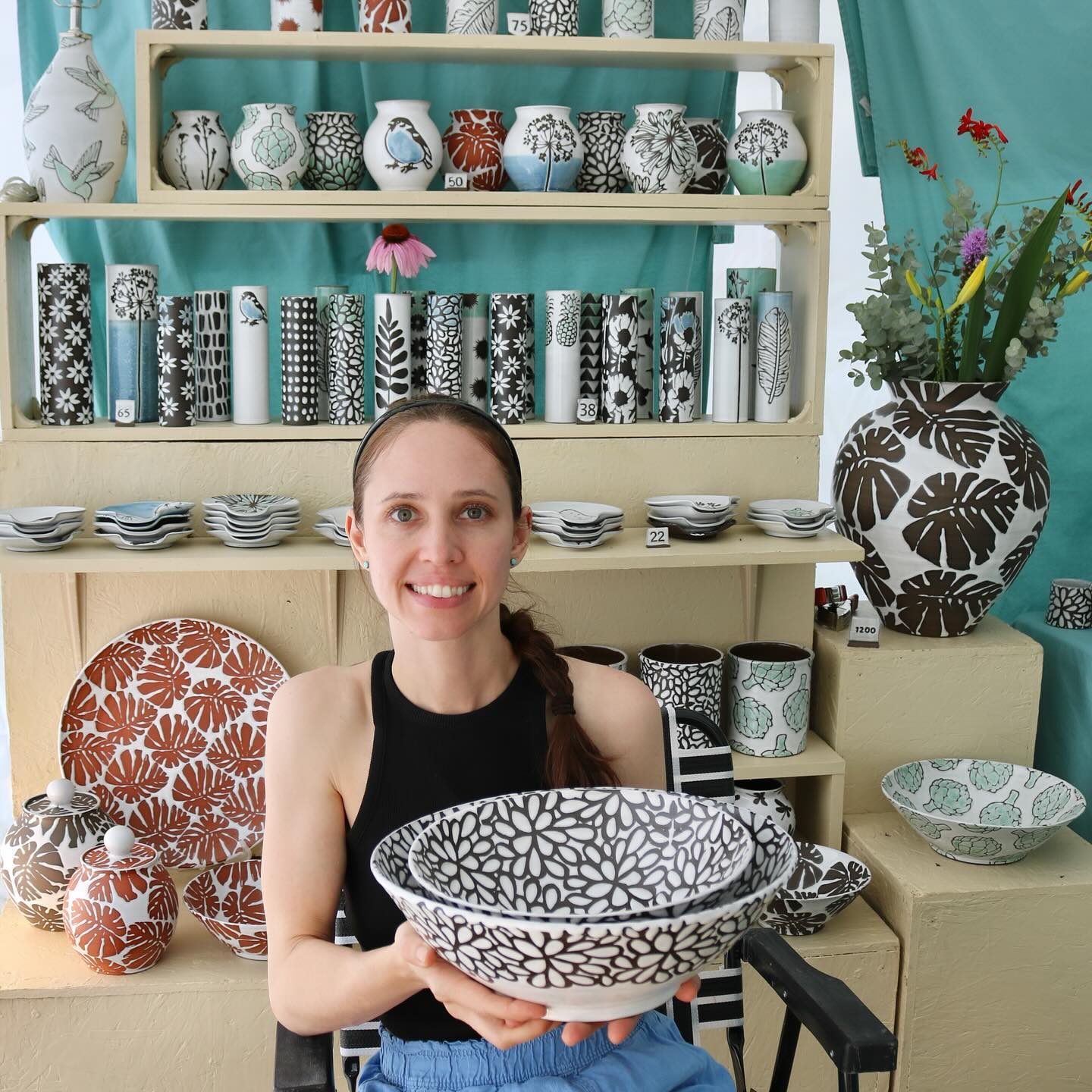 I‘ll be at the Corn Hill Festival in Rochester today until 5pm booth 7-210 on Fitzhugh st @cornhillartsfestival #pottery #ceramics #artfestival #contemporaryceramics