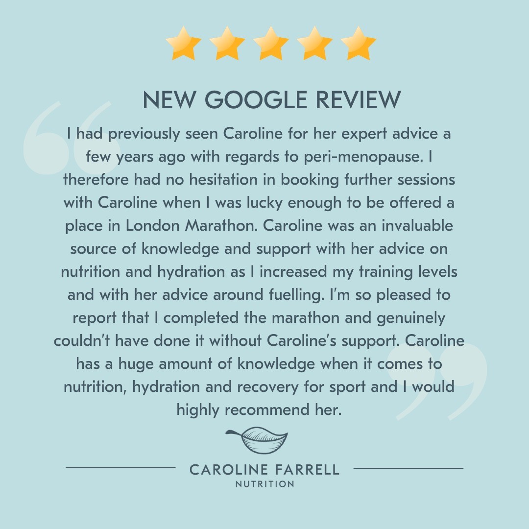 Thank-you to this client who took the time to feedback to me after her fantastic achievement in the London marathon. Her result was very well-earned and I am delighted for her.