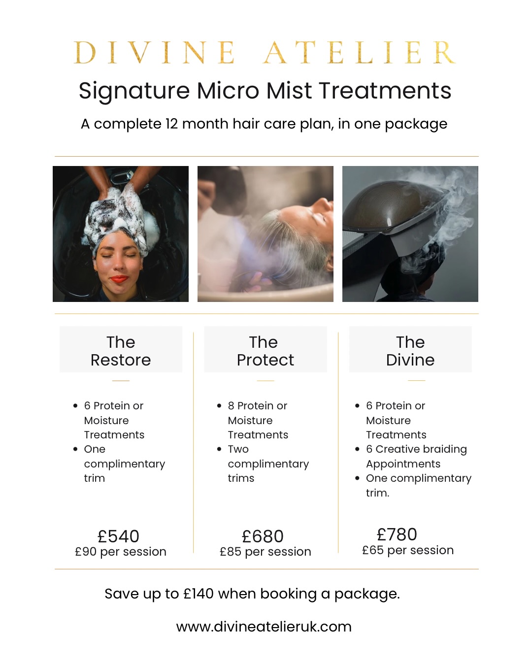 Healthy hair isn’t an appointment, it’s a commitment.
The new packages are designed to keep your hair cared for, styled, and thriving, with value across every visit.
Terms and conditions apply.
Available to book now❤️