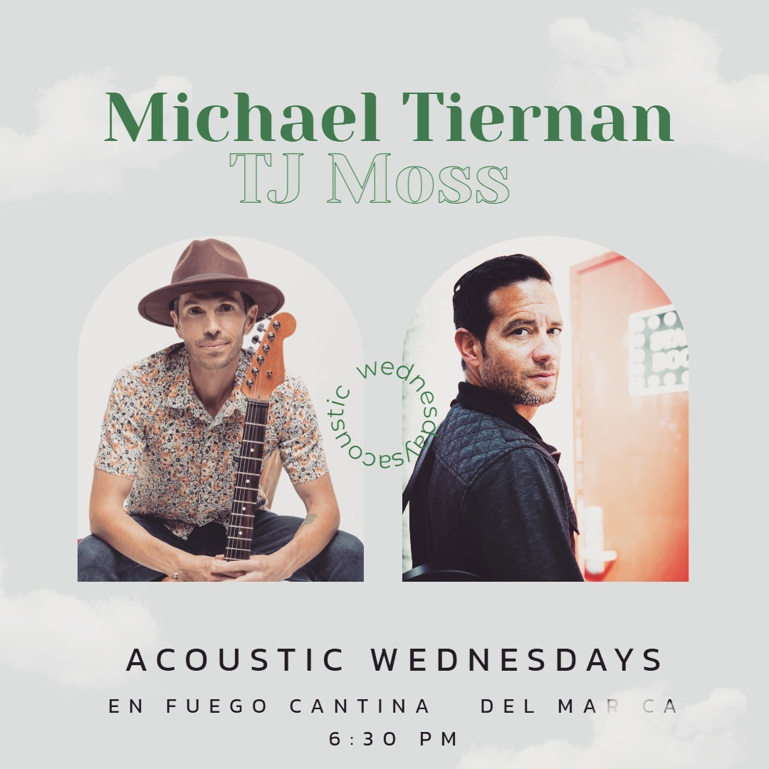 I'm excited for my special guest tonight at @enfuegocantina Acoustic Wednesdays - TJ Moss @tjmossmusic and I will be doin' what we do - together:) Let's see what magic happens:)
#singersongwriter
#livemusic
#delmar
#sandiegomusic