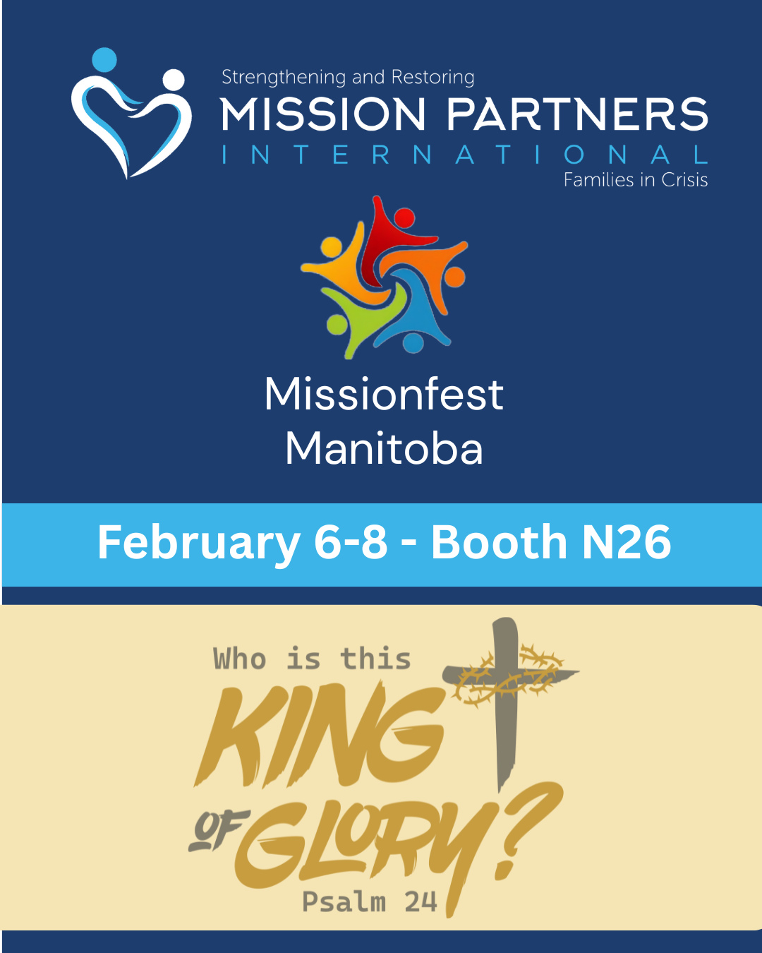 Missionfest is starting right NOW! We're kicking off with 134 other agencies celebrating the theme of "Who is the King of Glory". Come on down to Church of the Rock here in Winnipeg. There's something for everyone .
#missionfest #churchoftherock #missions #celebratetogether #kingofglory