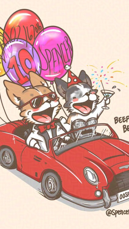 Happy Birthday, Spencer! 🥳🎉
.
Art commission for @spencerreidthecorgi 🎉🎉🎉 A day late, but better late than never😅 Hope you had the bestest birthday! 🎁🥩🥂🎂🦴🍖 and many many more!
.
Pan is als turning 9 this year.. why do they grow up so fast?! 😭 Not allowed 🚫 please age in reverse now please and thank you.
.
#arttimelapse #clipstudiopaint #drawingoftheday #digitalart #petcommission