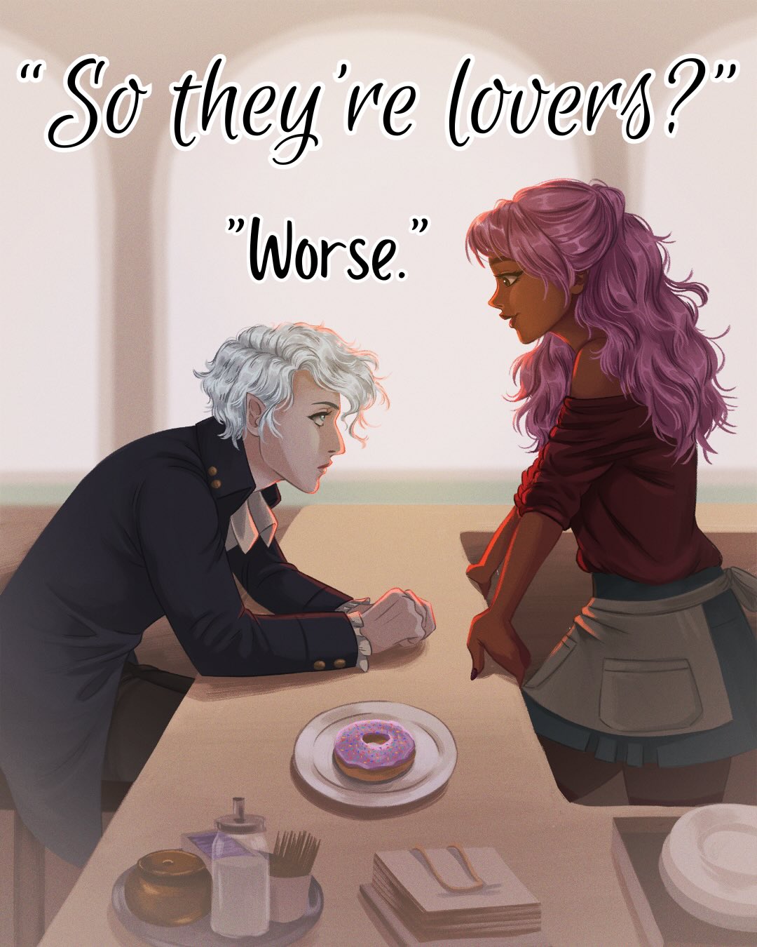 Disaster gays, magic, murder: The Hearth Witch’s Guide to Magic & Murder is available for purchase in stores, e-book, and audio!
Art by the amazing @lisamanuzak
#fantasybooks #wlwbooks #murdermystery #sapphicromance