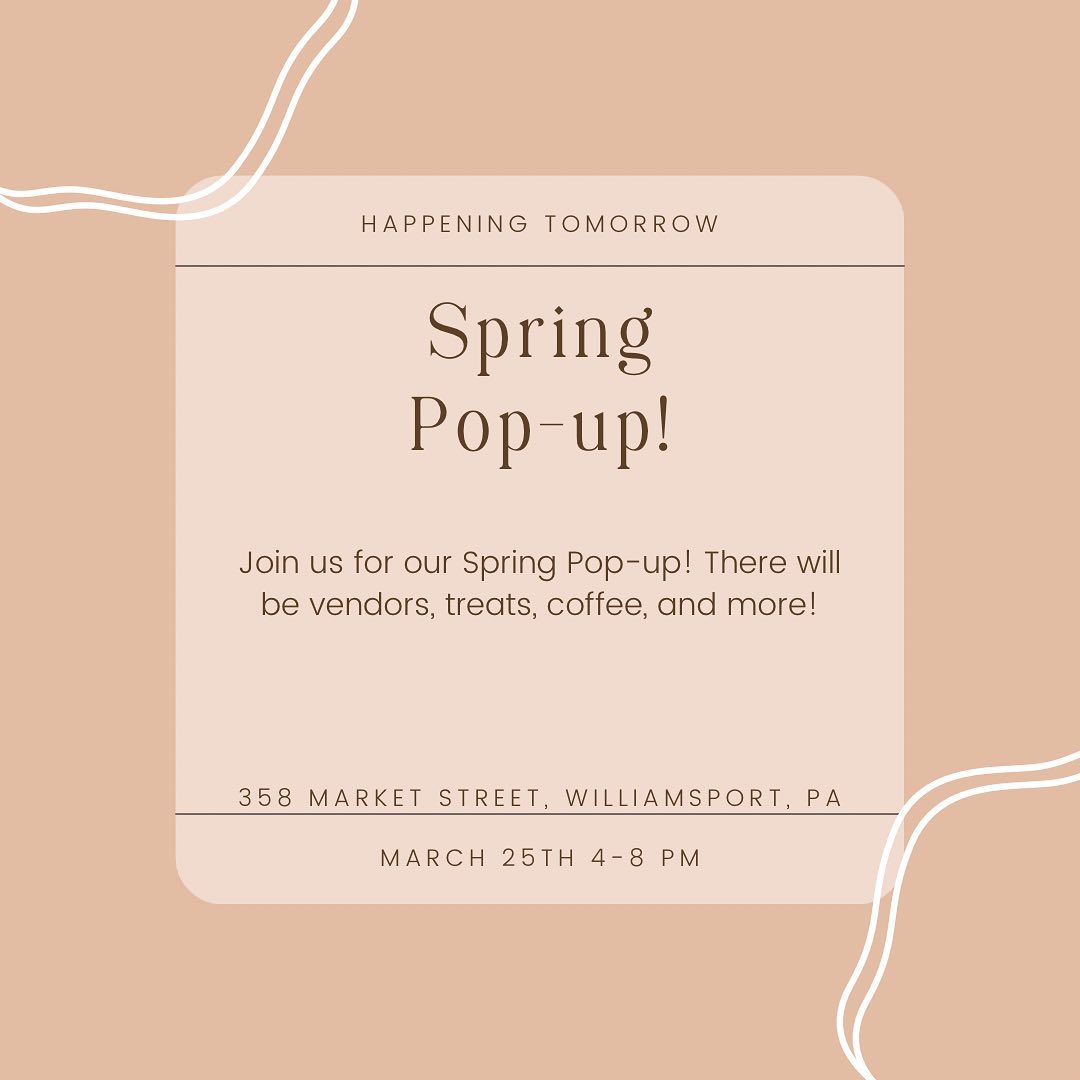 Don't forget to start your Saturday evening at our first pop-up event hosted w/ @my.honeyella ✨🫶🏼💕
You won't want to miss this! We will have treats, music, a flower bar, and more!
The local vendors joining us will be:
•Honeyella (Men & Women’s Clothing)
•Hopeful Watercolors (watercolor cards)
•Weston Workshop (apparel, glassware & more)
•Molded in Love (clay earrings & glassware)
•Pure bliss Home Decor (macrame)
•Keisha’s Kraft Korner (pet accessories)
•Karmic Blends (essential oil blends & skin care)
•Robin’s Nest (permanent jewelry & home decor)
•Maple Hollow Botanical (soaps & skin care)
•Teddy Laine Candle Co (candles)
•Deeply Rooted Florals (flower bar)
•ATK market (sustainable home products)
•Jessie’s Roots (house plants)
Tag your shopping buddy in the comments 👀
