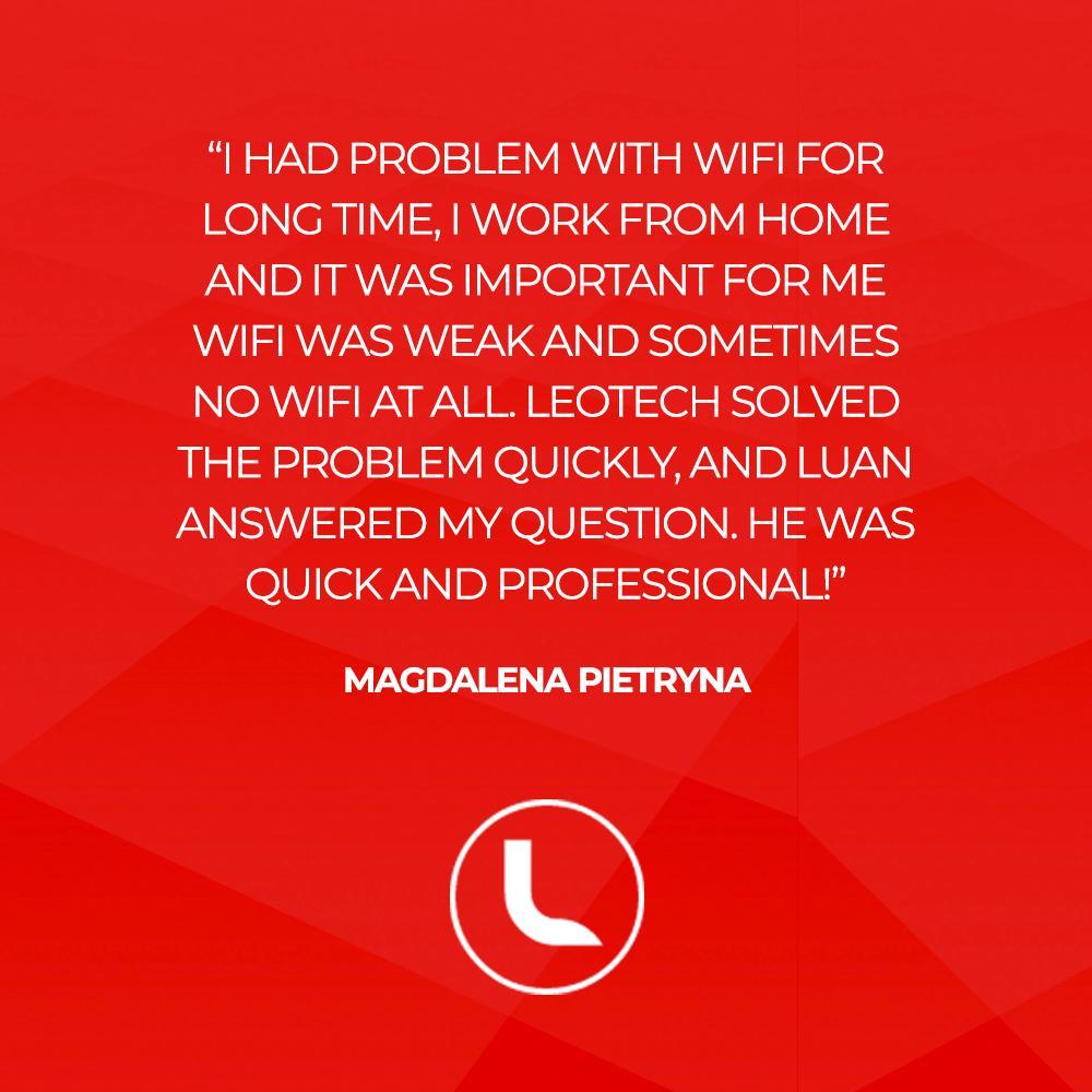 A big thank you to Magdalena for this review! 🤩⠀
⠀
#LeotechSystems #homeautomation #hometheatre #hdtv #soundsystems #hdsound #audio #wifi #data #cctv #security #surveillance
