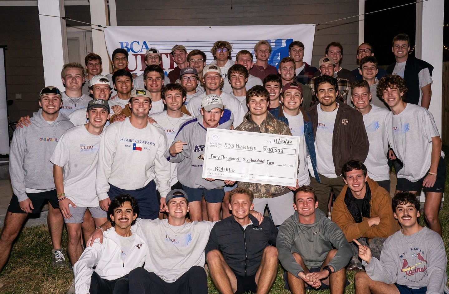 As of 8:00 PM tonight, BCA has raised $40,602 for @saveourstreetsministries - and we’re STILL NOT DONE. Thank you so much for the prayers and donations given so graciously to this event!! Praise the Lord!
Also HUGE shoutout to our Philanthropy Chair, @josh.day12, for making this happen!!