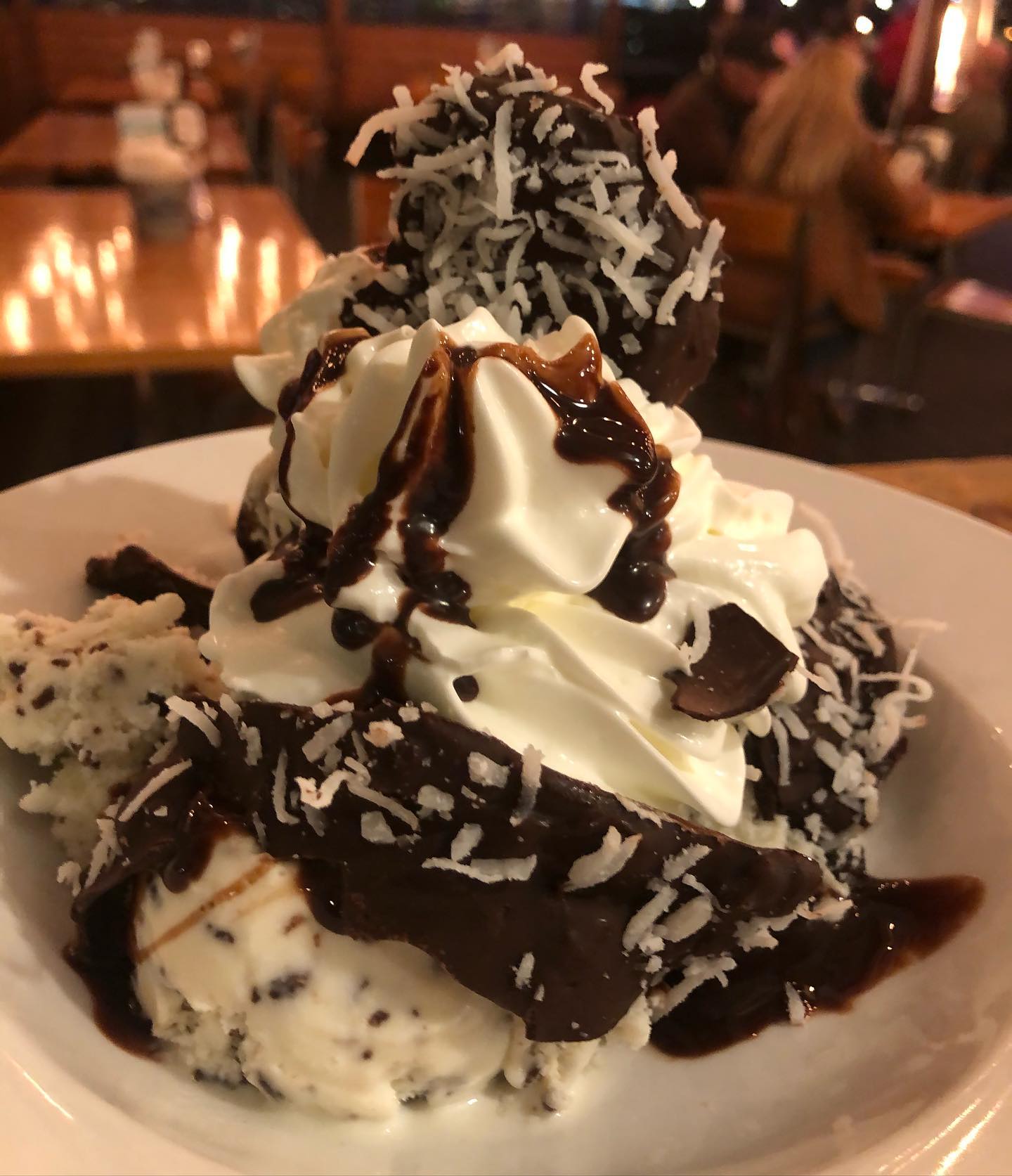 Homemade chocolate cup filled with coconut #icecream ๐ด ๐ฅฅ ๐ ๐ซ gettem while they last! #catchmeonthedeck #hooksogt