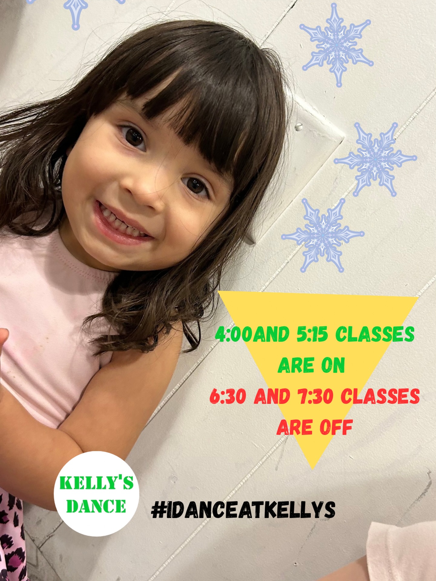 We will have 4:00 and 5:15 classes but, with temps dropping at nightfall, 6:30 and 7:30 classes are canceled.
#staysafe