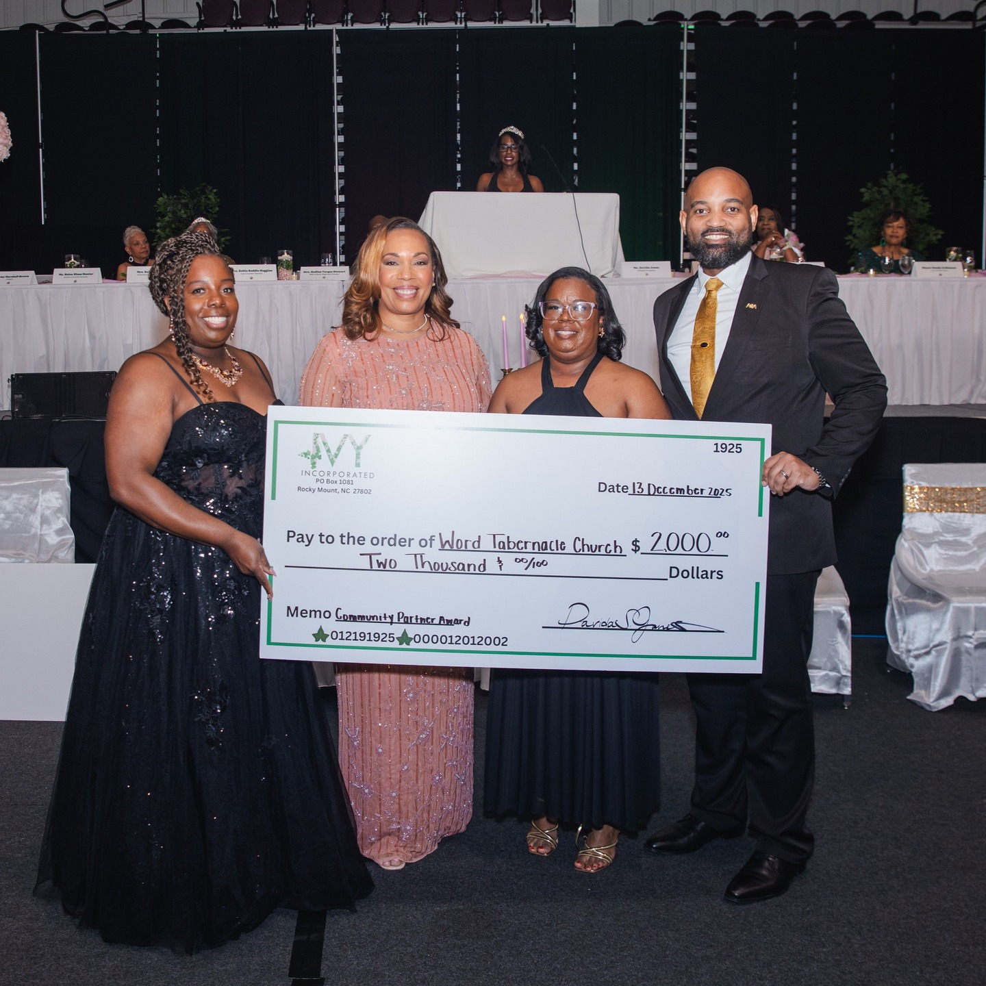 Word Tabernacle was a Community Partner Award Recipient.