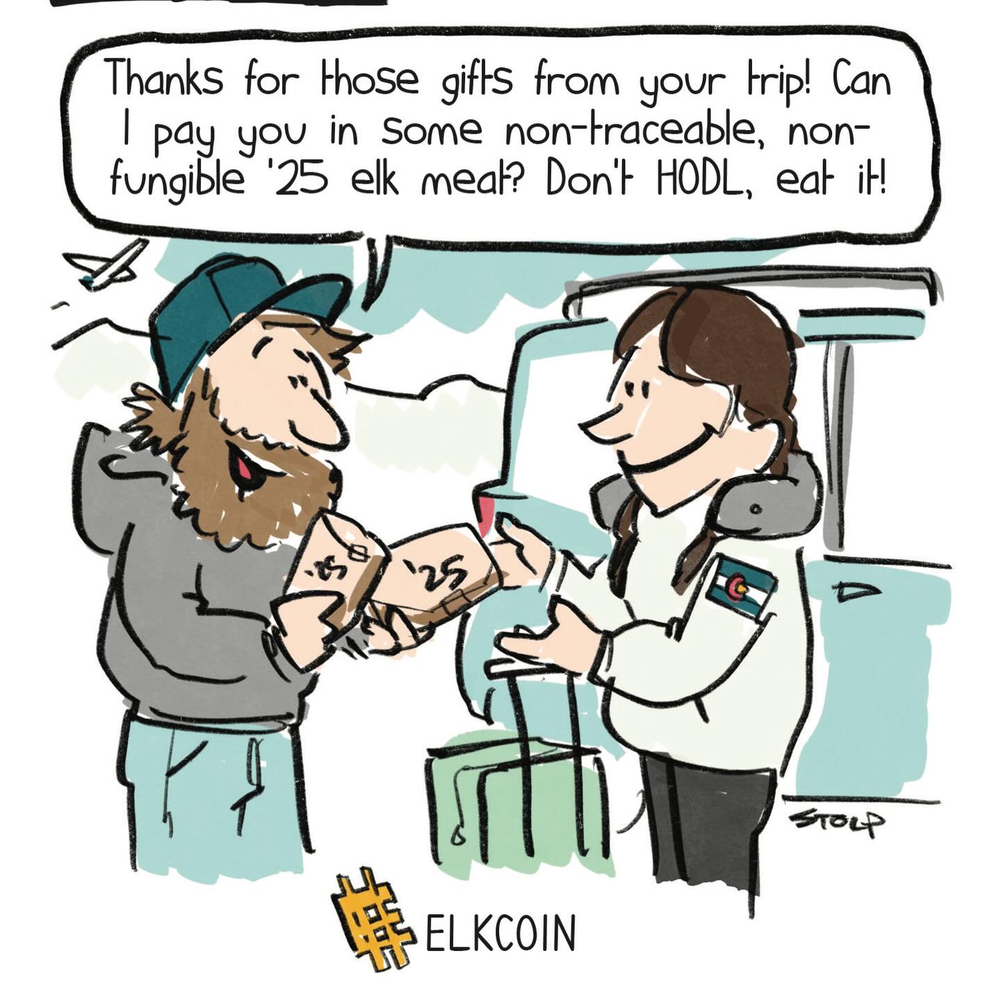 Jackson’s truly secure currency — thanks @crazytomjh
#bitcoin #hodl #elkhunting #itswhatwedohere #comic