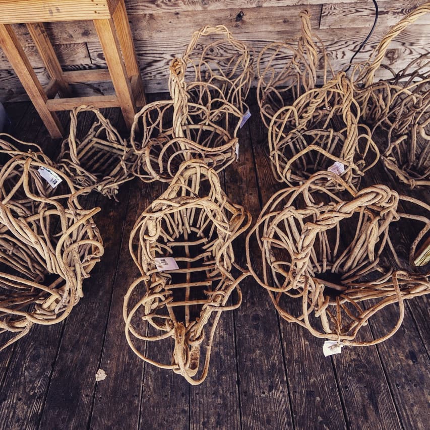 Our wisteria baskets are perfect for the fall!! What fall goodies would you fill these beauties with?