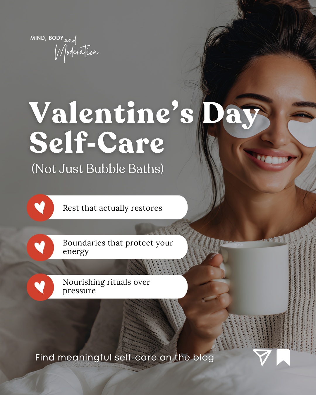 This Valentine’s Day, self‑care shouldn’t feel like another to‑do. 💗
If you’re burnt out, real nourishment comes from rest, rhythm, and rituals that restore, not just surface pampering.
You deserve care that fills your cup, not just momentary escape.
👉 Discover deeper self‑care ideas on the blog:
https://www.mindbodymoderation.com/post/valentine%E2%80%99s-day-self-care-for-women-who-are-burnt-out-not-just-bubble-baths
#ValentinesDaySelfCare #RealSelfCare #BurnoutSupport #RestNotRush #MindBodyModeration #WomenWellness #IntentionalRest