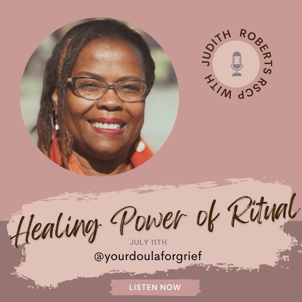 Join me and my special guest Judith Roberts RScP, as we discuss the "Healing Power of Ritual". Ritual is an acient part of our culture. Come, let’s explore how ritual can help relieve grief.
Find Bonnie at: yourdoulaforgrief.com
For previous episodes of Your Doula for Grief go to:
https://www.youtube.com/results...
#podcast #podcastersofinstagram #podcastlife #podcaster #podcastshow #grief #griefsupport #griefjourney #griefawareness #griefrecovery #ritual #rituals #ritualmagic #ritualcandles #ritualoficial #healingrituals #heal #healing #healingjourney #healingenergy #healingvibrations #griefdoula #deathdoula #griefcoach #grieftherapy #griefwork #selfhelp