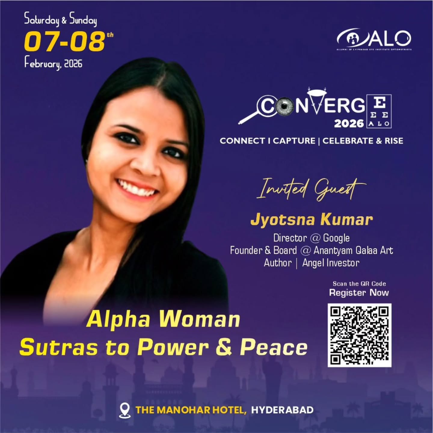 Be there at Converge 2026! Join us for a power-packed session on "Alpha Woman Sutras to Power and Peace"
🗓️ 7 & 8 February 2026
📍The Manohar Hotel, Hyderabad
Register Now: https://pages.razorpay.com/Converge2026.earlybird
