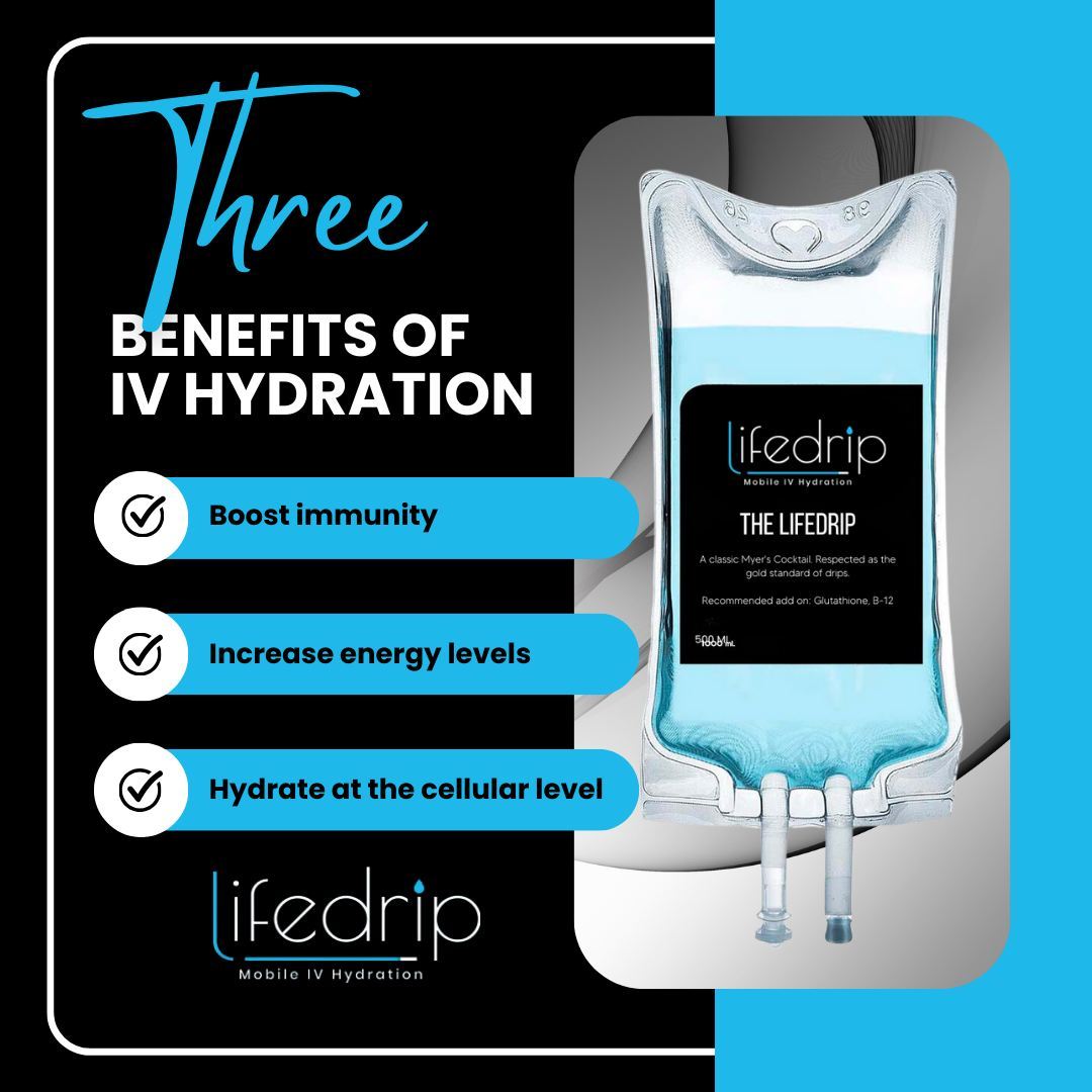 Why IV hydration? There are three main benefits! 💙
Let's talk immunity: Studies have proven that Zinc and Vitamin C play an important role in defense against viruses, including covid! Since most oral supplementation is not absorbed by the body, ensure you are getting enough of these nutrients to keep you healthy with IV hydration to boost immunity.
Also an energy boost: IV vitamin therapy is known to help replenish the body with essential vitamins and minerals that the body needs to operate at its best. That's why the majority of our clients report feeling an immediate improvement in energy levels after their treatment!
Plus hydration at a cellular level: Water alone isn't enough to stay hydrated. Water can't actually get into our cells without added electrolytes. That's why even people who drink plenty of water still feel dehydrated since only about 40% of fluids and food are absorbed by the body. That's why 1 liter of IV fluid is equivalent to drinking 2 gallons of water!
.
.
.
#lifedrip #lifedripivhydration #ivhydration #health #wellness #mobileivhydration #reno #renonv #renosparks #sparks #sparksnv