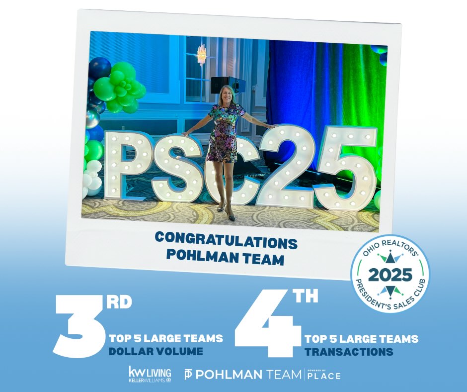 🎉 Big-time celebration for our very own Pohlman Team!
Congratulations on being recognized by the Ohio REALTORS® 2025 President Sales Club Awards!
🏆 3rd – Top 5 Large Teams (Dollar Volume)
🏆 4th – Top 5 Large Teams (Transactions)
So proud to celebrate this incredible achievement! We are so proud to be in business with you. 🤩