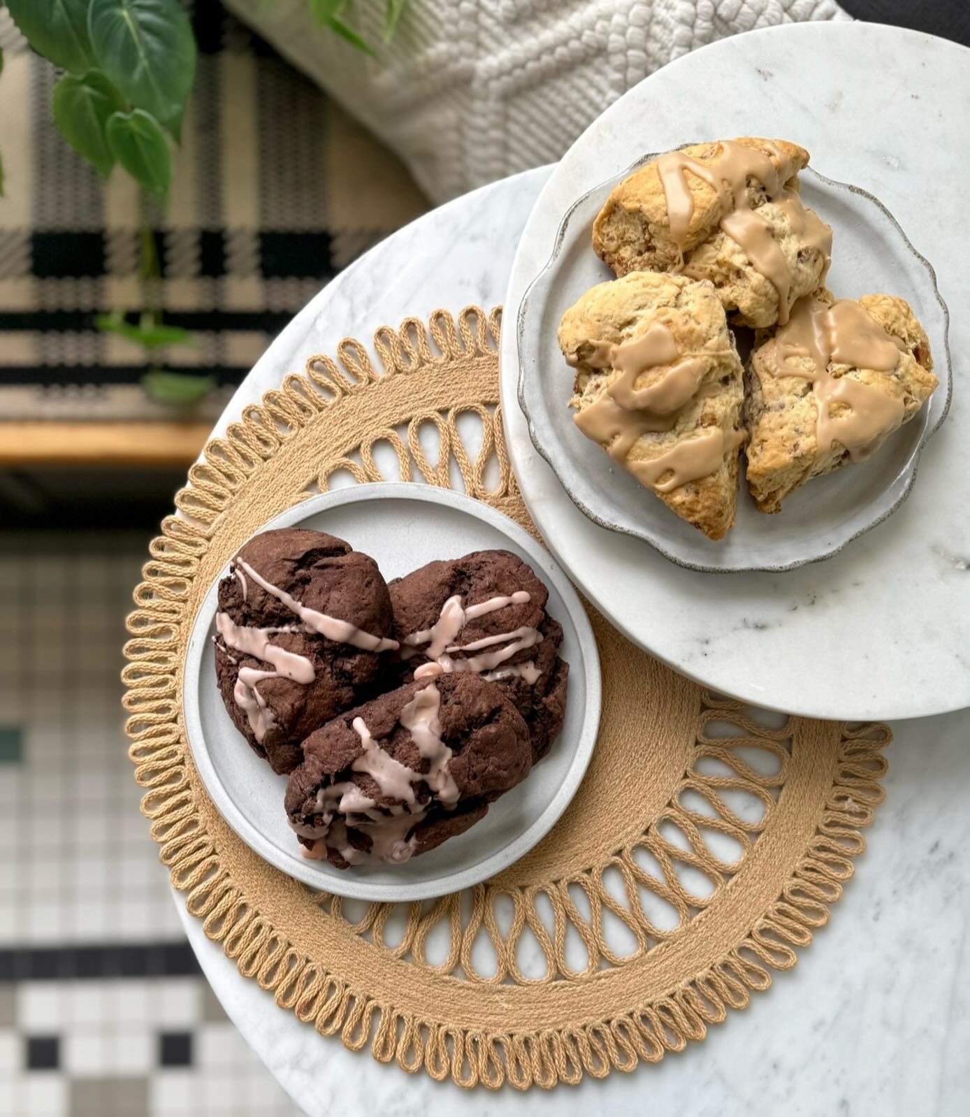 Sweet mornings and cozy afternoons call for scones! 🫶🏻
Our February scone lineup is here, and these two flavors are bringing just the right mix of indulgent and comforting to the winter season—baked fresh and ready to make chilly days feel a little warmer. ☃️
Meet this month’s features:
🍒 Chocolate Cherry | Tender scone dough made with cherries and chocolate, finished with cherry icing for an extra pop of fruity sweetness in every bite.
🥓 Maple Bacon Walnut | Crunchy walnuts and savory bacon folded into our buttery scone base, topped with maple icing for a sweet-and-salty finish.
You’ll find these scones in the case every Wednesday and Friday throughout February, ready to pair with your favorite coffee order or snag for a little mid-winter pick-me-up.
#yourlocalbakery #vicksburgmi #mackenziesbakery #bakedfresh #sconelove