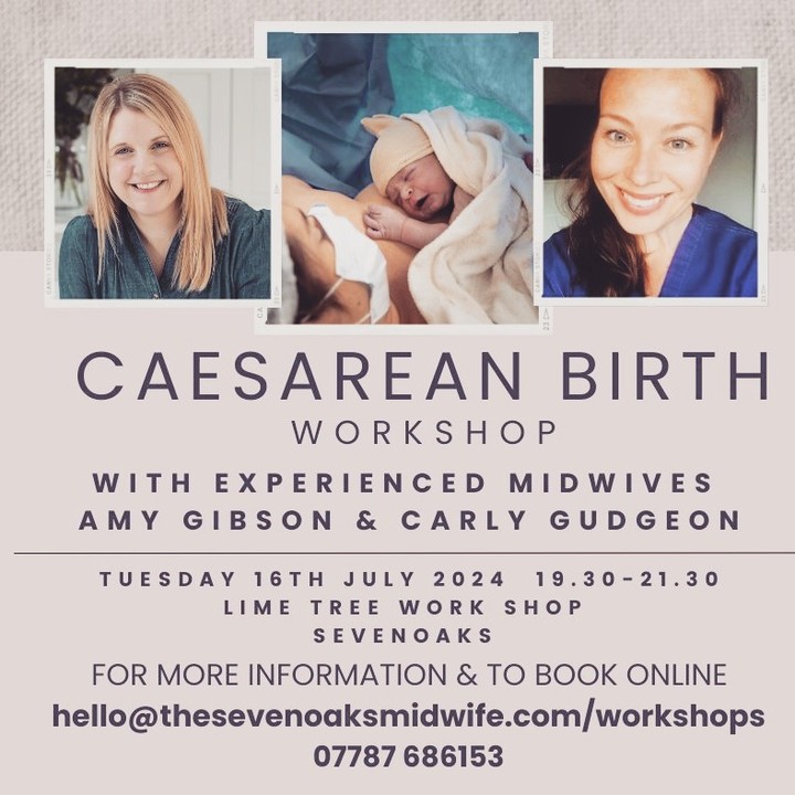 C Section Birth!
Are you expecting a baby and would like to learn more about Caesarean Birth?
Are you booked for a planned C Section and would like more in depth knowledge on the whole process?
Would like to feel informed and prepared in the event of an emergency caesarean birth?
Join Carly @the_holisticmidwife and I for our Positive Caesarean Birth and Recovery workshop at the beautiful LIME TREE WORK SHOP in Sevenoaks.
Learn about the procedure, what to expect and how to advocate for your preferences during the birth.
The workshop will give you valuable information, tools and resources to help you feel confident and prepared for a Caesarean birth.
To book tickets and for more information - https://www.thesevenoaksmidwife.com/workshops
Partners included in the ticket price (and encouraged!)
Light Refreshments Provided