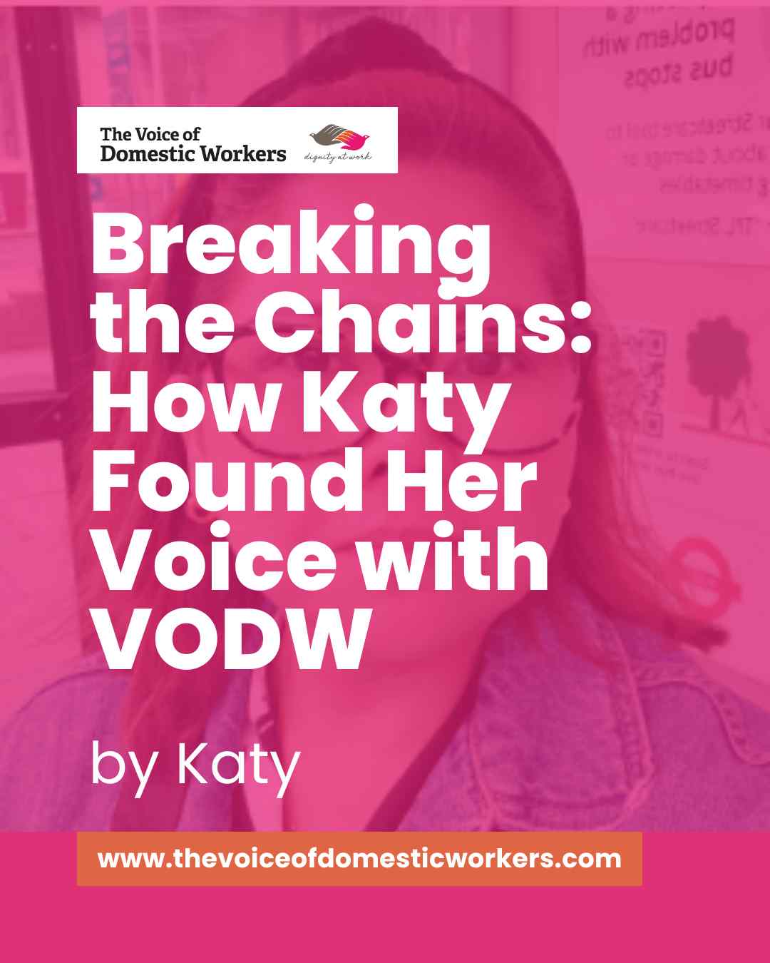 Remember “Breaking the Chains: How Katy Found Her Voice with VODW”? This story still gives us all the feels courage, resilience, and the power of finding your voice even when life tries to quiet you. Katy’s journey with #VODW reminds us why solidarity, support, and hope matter. Her transformation from silence to strength is a story worth revisiting and sharing.
Read it again and be inspired: https://www.rfr.bz/i67c72c
#HopeInAction #DomesticWorkersMatter #EmpowerEveryVoice #VODW