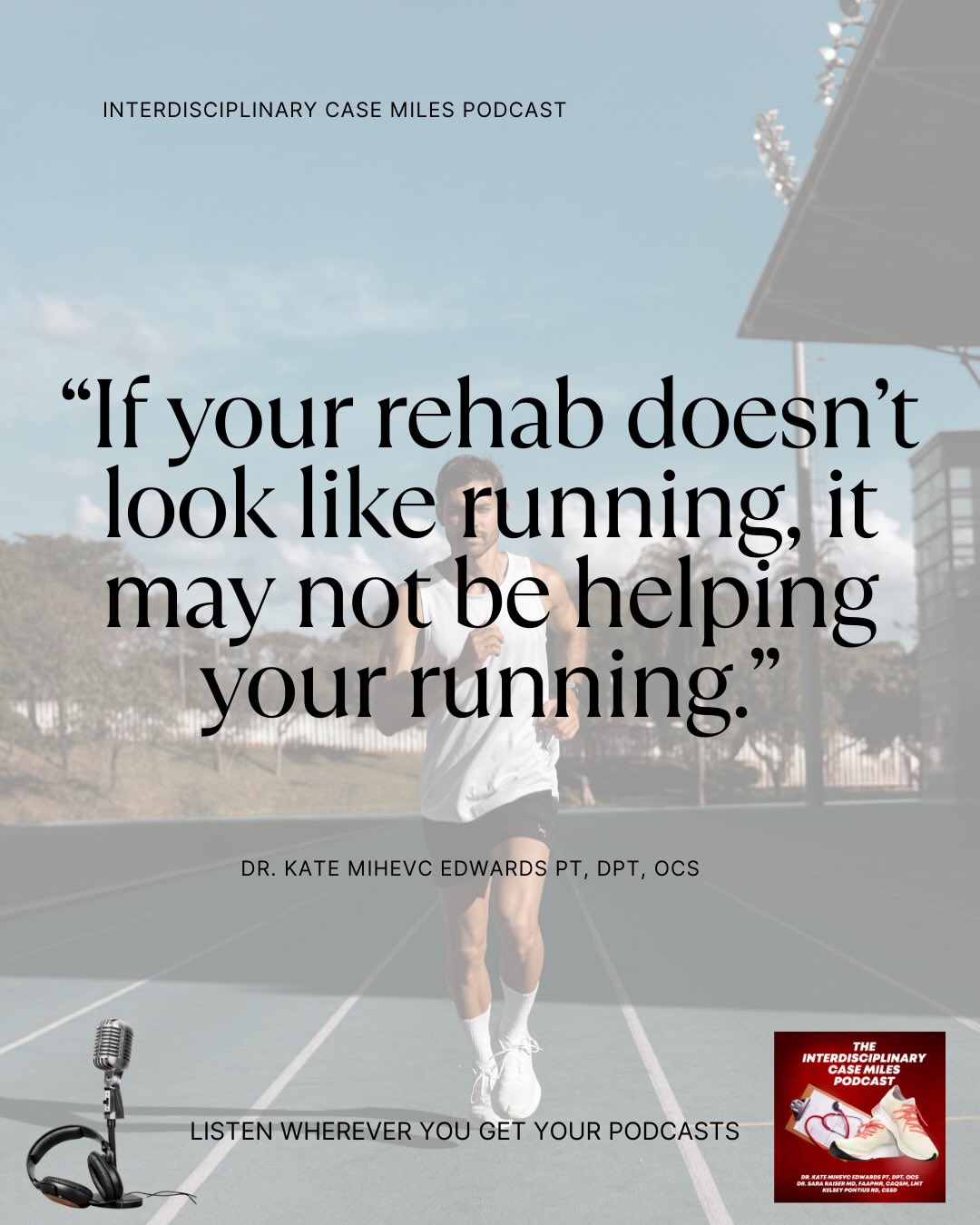 Hey this morning our newest episode of Interdisciplinary Case Miles dropped!
In Episode 12, Dr. Sara Raiser (MD), Kelsey Pontius (RD), and I break down exertional leg pain in a 19-year-old collegiate distance runner. Dr. Raiser walks through how diagnoses like chronic exertional compartment syndrome (CECS) and popliteal artery entrapment syndrome (PAES) show up in runners and how they differ from stress fractures and nerve-related pain. I cover gait and rehab considerations like overstriding, crossover gait, impact loading, strength deficits, footwear, and how we decide between conservative care and surgical referral while Kelsey talks about fueling and hydration factors that influence blood flow, recovery, and adaptation.
This episode is great if you’re an athlete, coach, or clinician give it a listen, follow the podcast, and share it with someone who needs it. Available wherever you get your podcasts!
#RunningPodcast #Running #LikePainBrothers #RunningInjuries