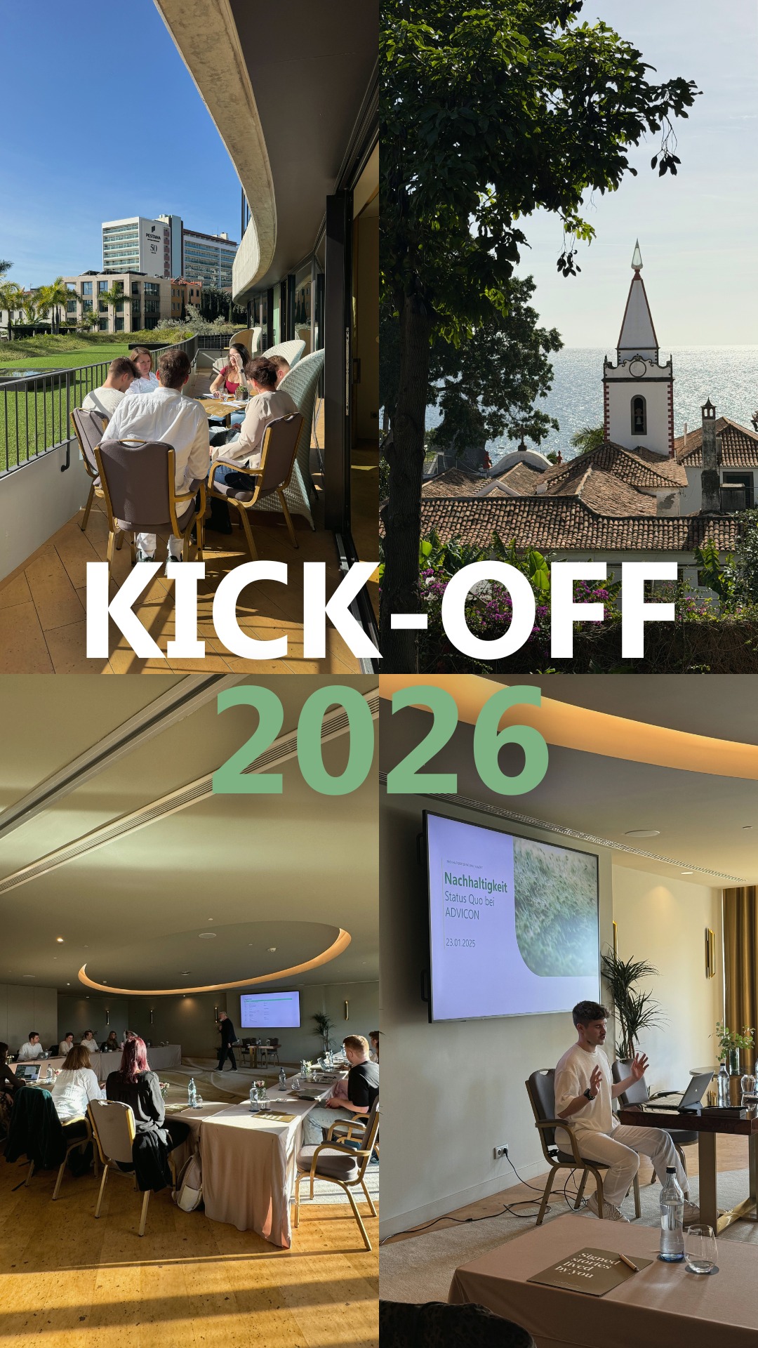 Unser Kick-off dieses Jahr: Laptop auf, Meerblick an. 🏝️😎
Statt Jahresplanung im Büro gab’s für ADVICON ein paar Tage Tapetenwechsel auf Madeira. 🌸
Gemeinsam haben wir
→ auf 2025 zurückgeblickt
→ unsere Learnings offen diskutiert
→ Prozesse geschärft
→ und neue, ambitionierte Ziele für das kommende Jahr definiert
Und was für eine Location im @savoypalace : Offene Räume, Sonne, kurze Wege nach draußen.
Mal Meetingraum, mal Gruppenarbeit am Pool ☀️ Genau die Atmosphäre, die gute Gespräche möglich macht.
Denn gute Strategie entsteht nicht im Stress.
Sondern dort, wo wir Raum haben, groß zu denken 🙌
Jetzt geht’s an die Umsetzung. 🚀
#ADVICON #Kickoff #Strategie #Teamwork #Leadership #Unternehmenskultur #Offsite #Madeira #newgoals