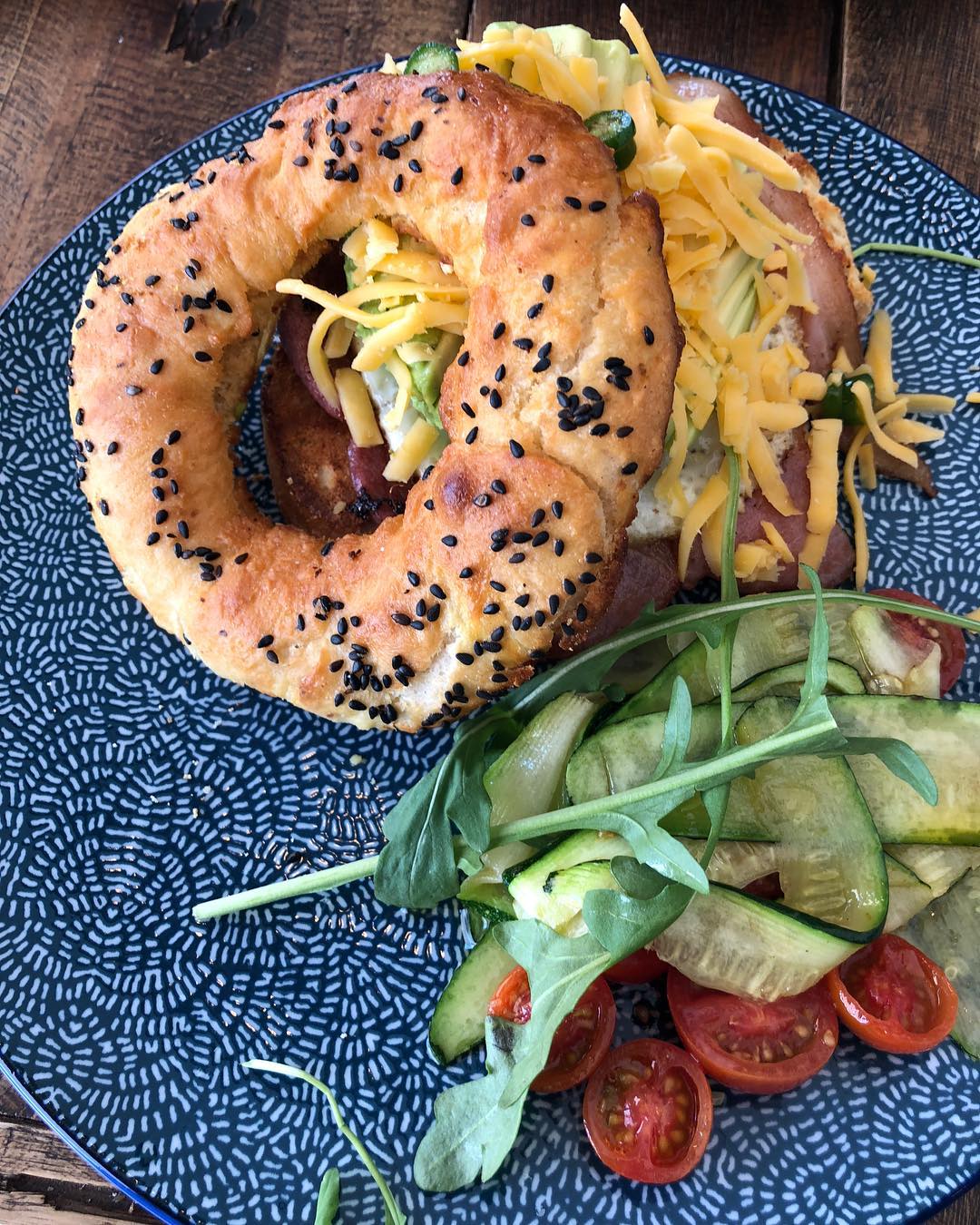 Breakfast bagel #foodporn #yummyfood #gravity_linden