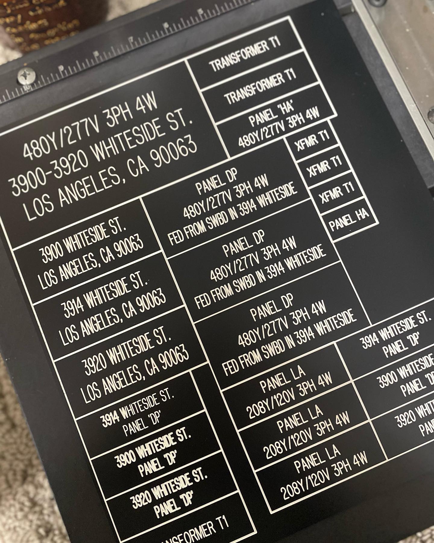 Rotary engraving available for all your panel needs! Engraving done, now just got to cut these 👍
#newstartrophy #electricalpanel #electrician #engraving #signs #trophy #koreatown #contruction #newbuild