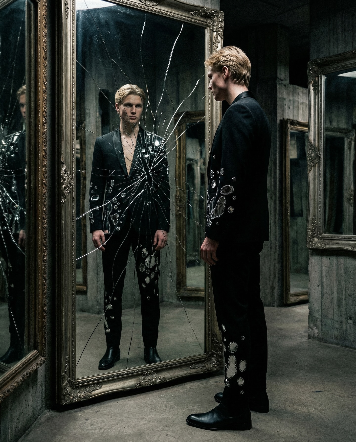 Welcome to the circus - Close up of the mirror costume suit
.
Fashion @romaintheveninparis
.
#fashion #romaintheveninparis #spookycarnival