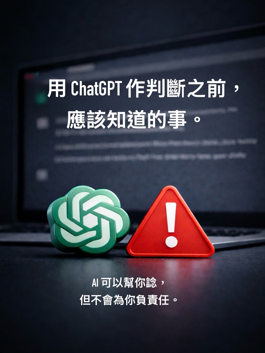 AI 可以幫你諗,
但唔會為你嘅決定負責。
佢會順住你講,
唔會為你踩煞車。
如果你身邊有人開始用 AI 代替專業判斷,
呢篇值得你 share 畀佢。
#AIDecision
#AIEthics
#AIMisuse
#DecisionMaking
#心理學