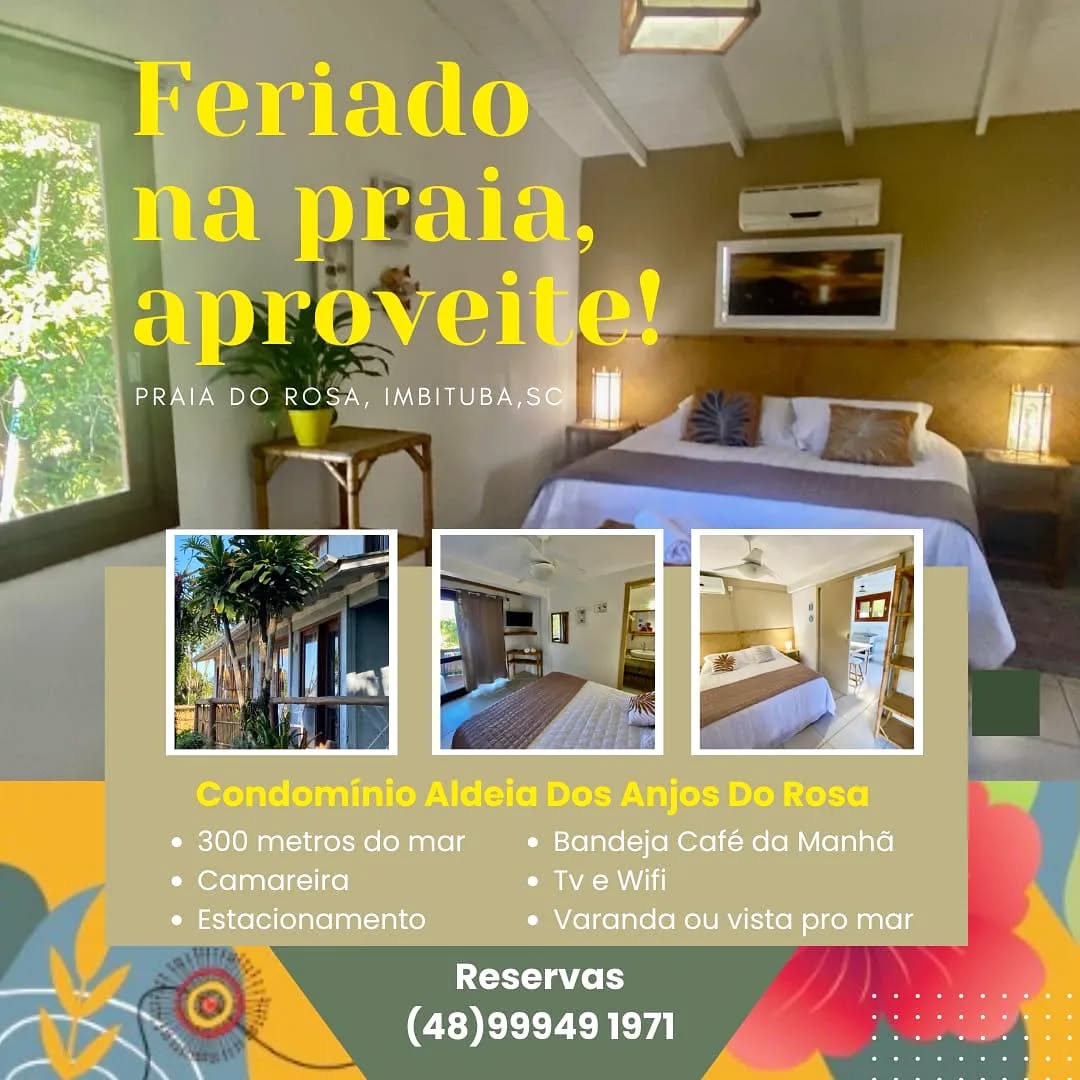 Tem dias que a gente só quer sair pra algum lugar especial. Mudar os ares e ir para os mares.
Tem FERIADO chegando aí, e sair da rotina é a melhor opção pra recarregar as energias.
Temos Casas e Apartamentos próximos (300 metros) da praia.
Reservas pelo whatsapp
48 99949 1971
Escolha uma unidade no site e venha para cá !www.aldeiadosanjosdorosa.com.br
#Curitiba #portoalegre #saopaulo #florianopolis #argentina #parana
#sc #santacatarina #praiadorosa #imbituba