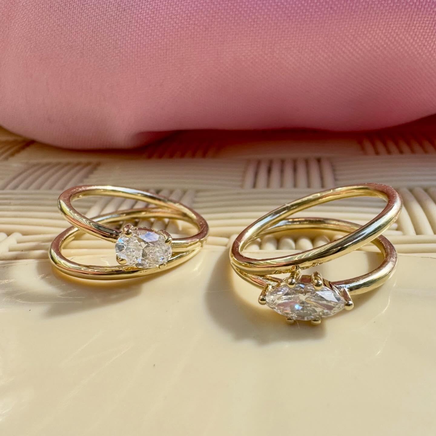 💕Two extraordinary diamond rings,crafted for those…