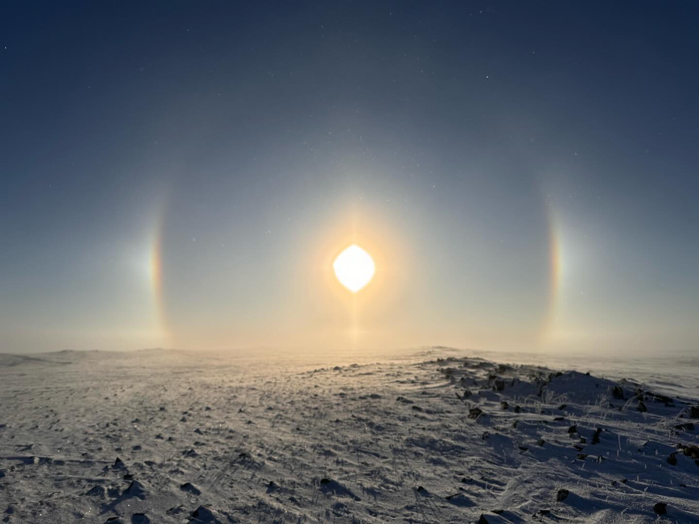 Sundog or Parhelion in meteorology terms #mongolia #snow #winter #ice #halo #meteorology #canon #photography #photographer #photooftheday #pallas #cat #nationalgeographic #natgeotravel