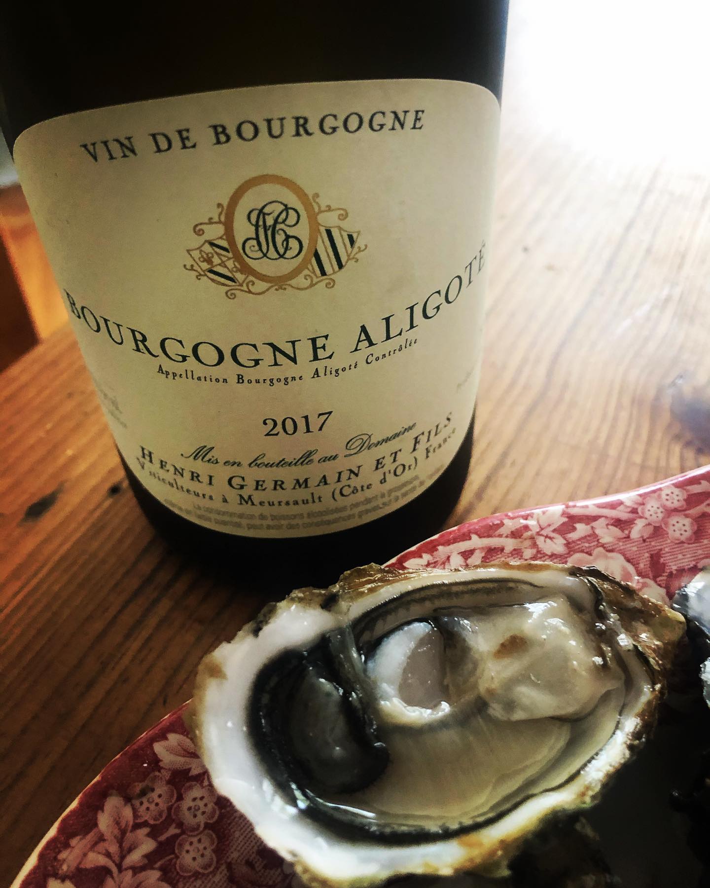 Bel accord avec l’aligoté du @domainehenrigermainetfils