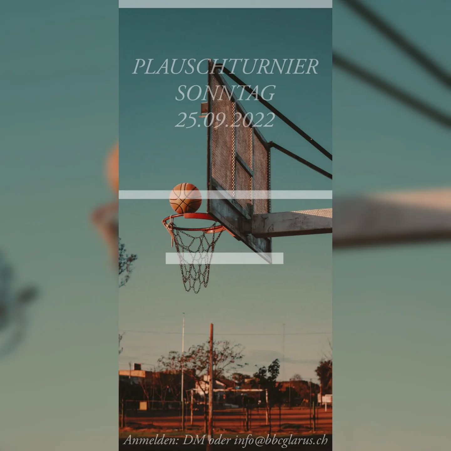 Das jährliche Plauschturnier findet wieder statt am
❕Sonntag 25.09.2022❕
Für Verpflegung ist gesorgt🥤🍝
Bitte meldet euch per Mail oder DM an ⛹🏿♀️⛹🏼⛹🏽♂️
#savethedate#plauschturnier#bbcglarus