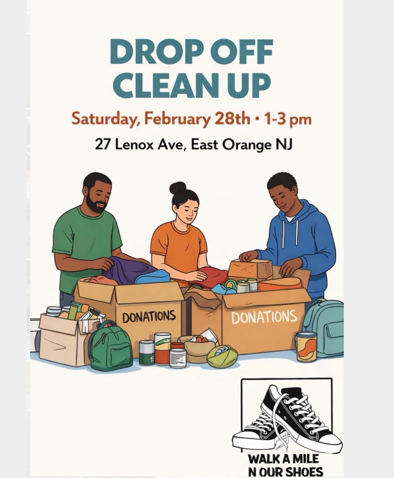 Come join us again this February as North Jersey will be sorting out donations of clothes, shoes, etc. at our drop off spot location! We will be there from 1pm to 3pm at 27 Lennox Ave East Orange, NJ on Saturday, February 28th ‼️if you would like to join us, feel free to DM us ✨
🗓️ Saturday, February 28 2026 🗓️
⏰1PM - 3PM ⏰
📍27 Lennox Ave East Orange, NJ 07018 📍
.
.
.
#communityservice #community #volunteer #nonprofit