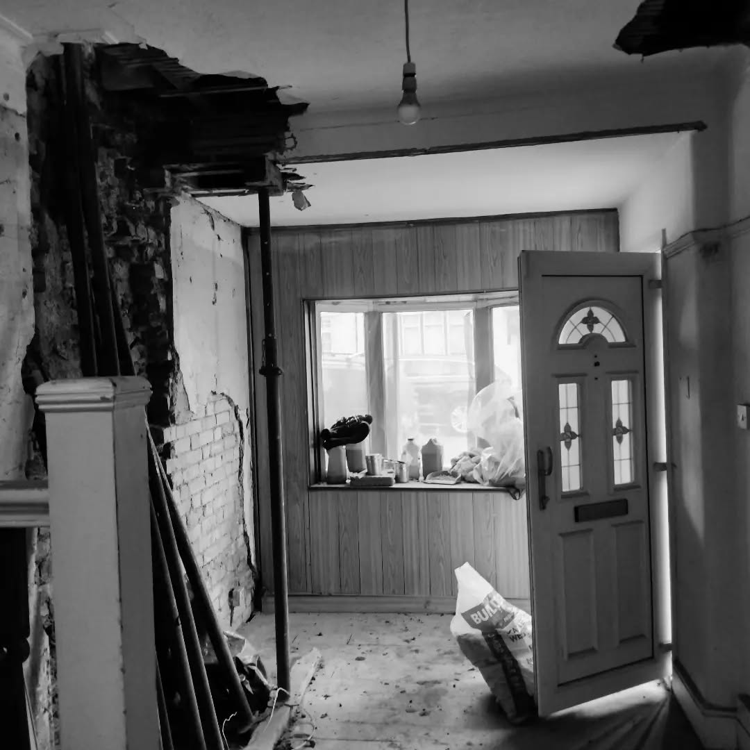 Another London chimney breast removal. In this case we found the beam and structure above was resting on this breast instead of the external wall. (It's not like the original builders thought we'd be taking these breasts out.) Time for a quick call to the client and engineer...