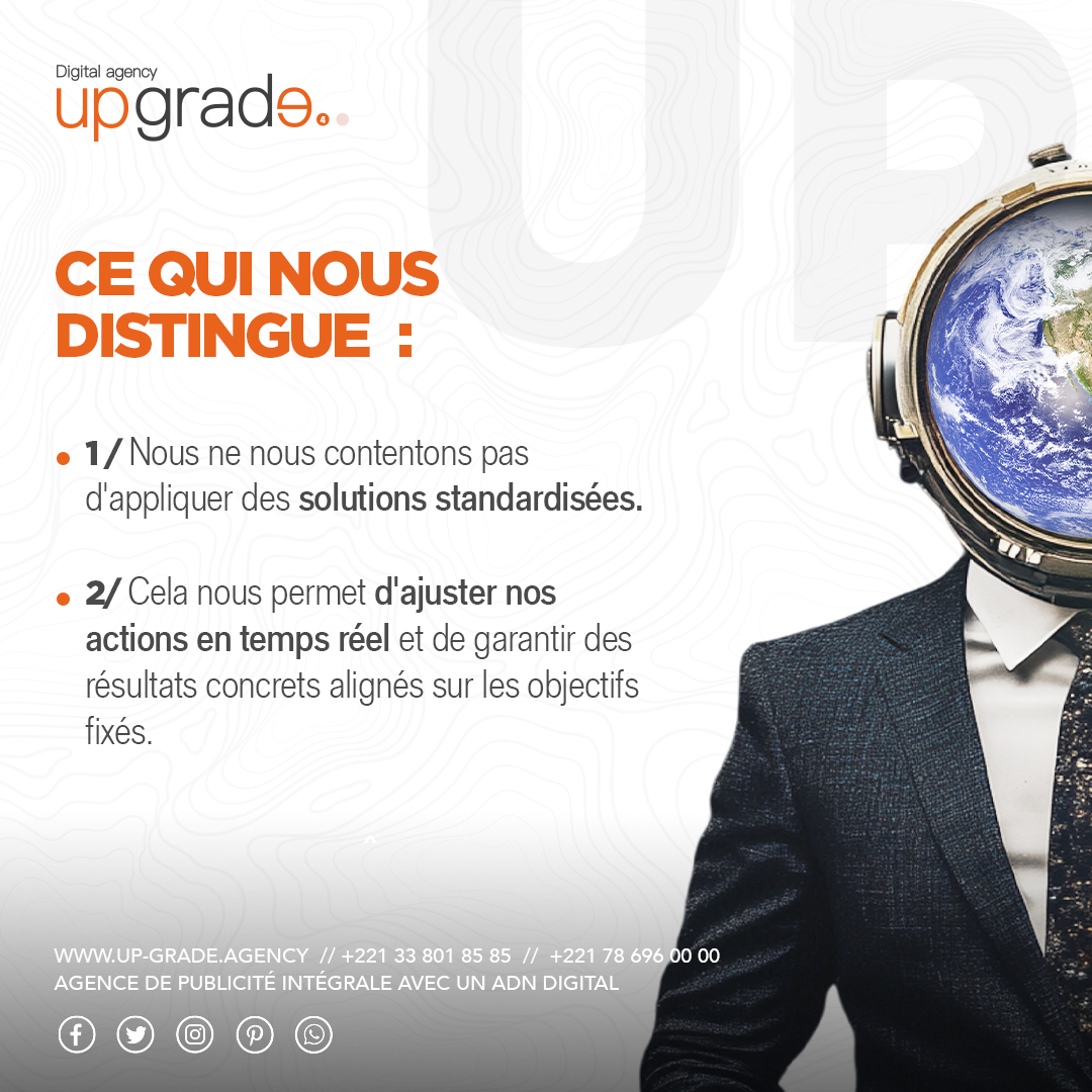 Chez Up Grade, notre différence repose sur notre approche unique et audacieuse. 🌟
Plutôt que d'appliquer des solutions toutes faites, nous adaptons chaque stratégie aux particularités de nos clients. Nous allons au-delà des standards pour proposer des actions qui répondent réellement aux défis spécifiques de chaque marque.
#audace #savoir #standard #digital #approche