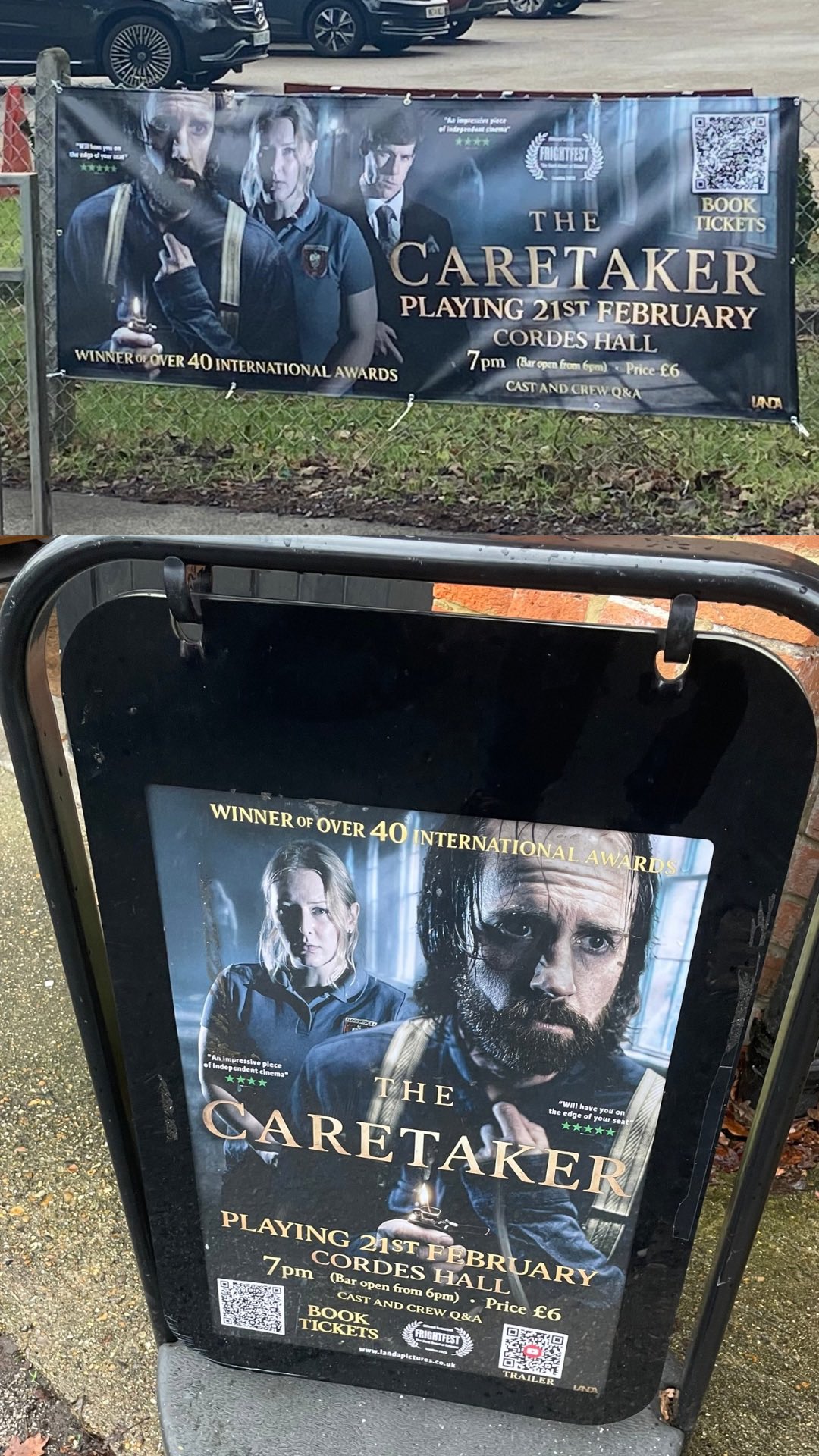 The director of @thecaretakermovie talks about whats on FEBRUARY 21ST!!! Tickets: https://www.ticketsource.co.uk/cordes-hall/the-caretaker-15/e-ovzboq