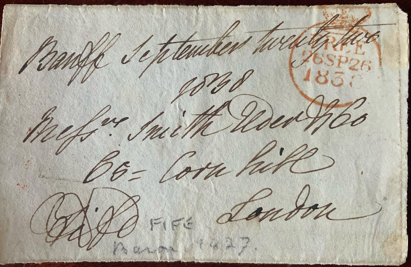 1838 Letter from James Duff, 4th Earl Fife, 3rd Baron of MacDuff
