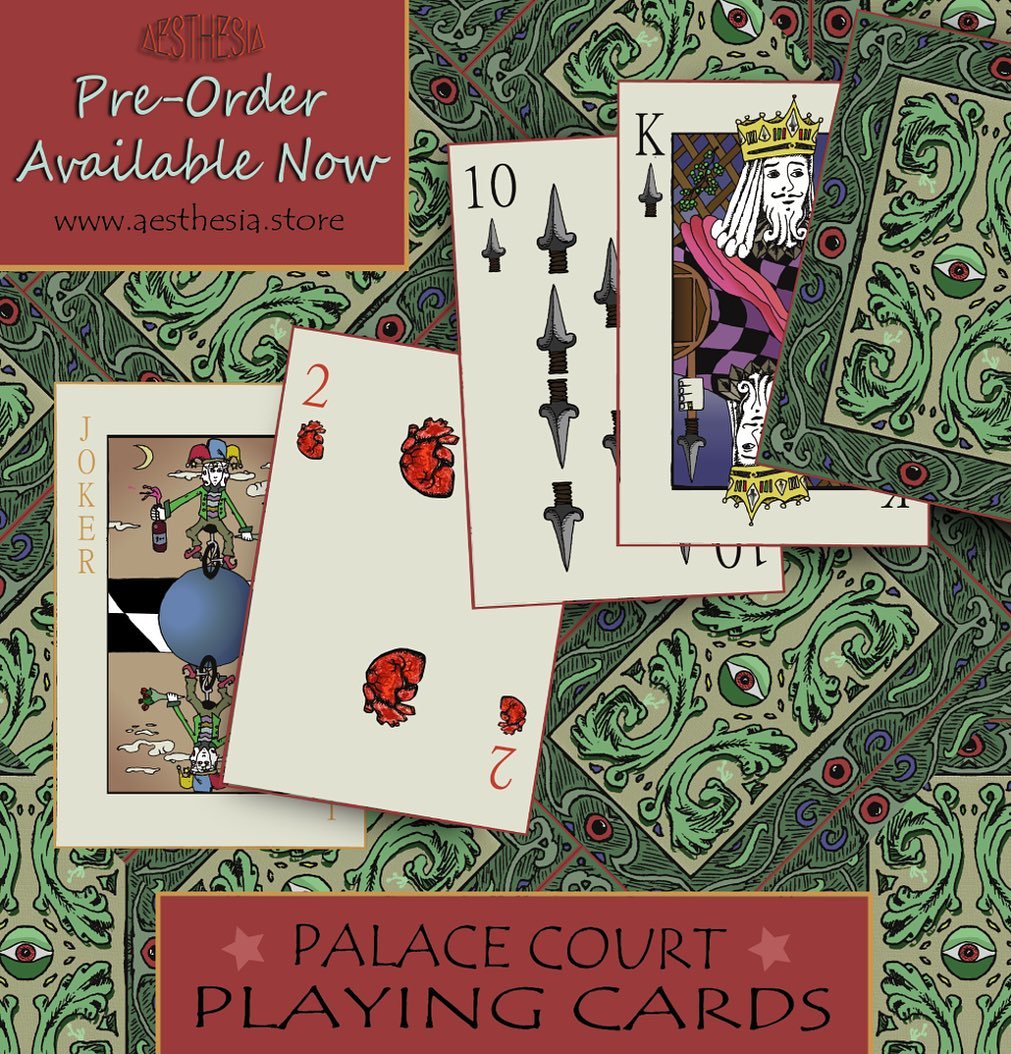 Reserve your LE Aesthesia Playing Cards before the release ♥️♣️
~only 2000* decks will be on the market
~54 cards each original work hand-done by Tanner @_dream.caught