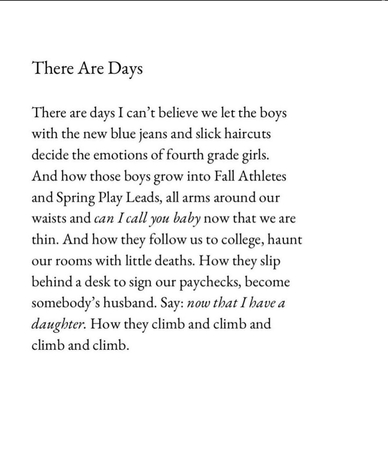This @katejbaer poem gave me chills today.