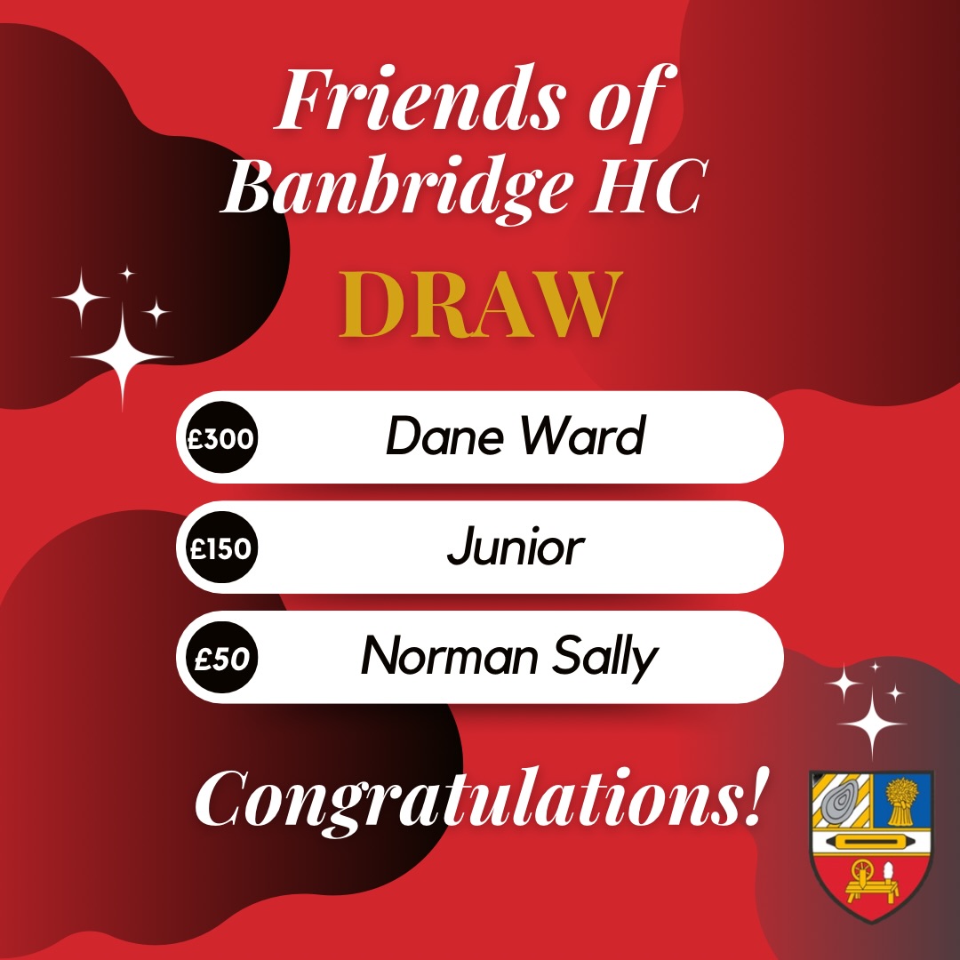 Well done to our friends of Banbridge winners!
β«οΈπ΄π‘