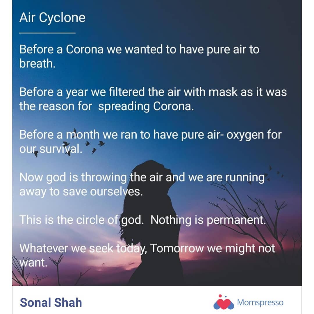 The circle of life. Air cyclone.#Inspirational #Momspresso #100wordstories #shortstories #InspirationalStories #Motherhood#Parents #Parenting #Kids #Babies #Children #MomsOfInstagram #real #IgMoms #MomspressoStories #Designyourwords #personaliseyourstory