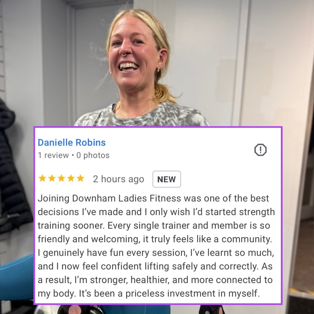 What an end to the week! 🥰 Huge thank you to one of our amazing Downham Ladies Fitness members, Danni, for taking the time to leave such a lovely Google review 🥹✨
Feedback like this genuinely means the world to us. It reminds us why we do what we do and helps other women feel confident taking that first step through the door 💪💖
We’re so grateful for this community — supportive, uplifting, and full of inspiring women like you. Thank you for being part of it 💫💜 #teamdlf