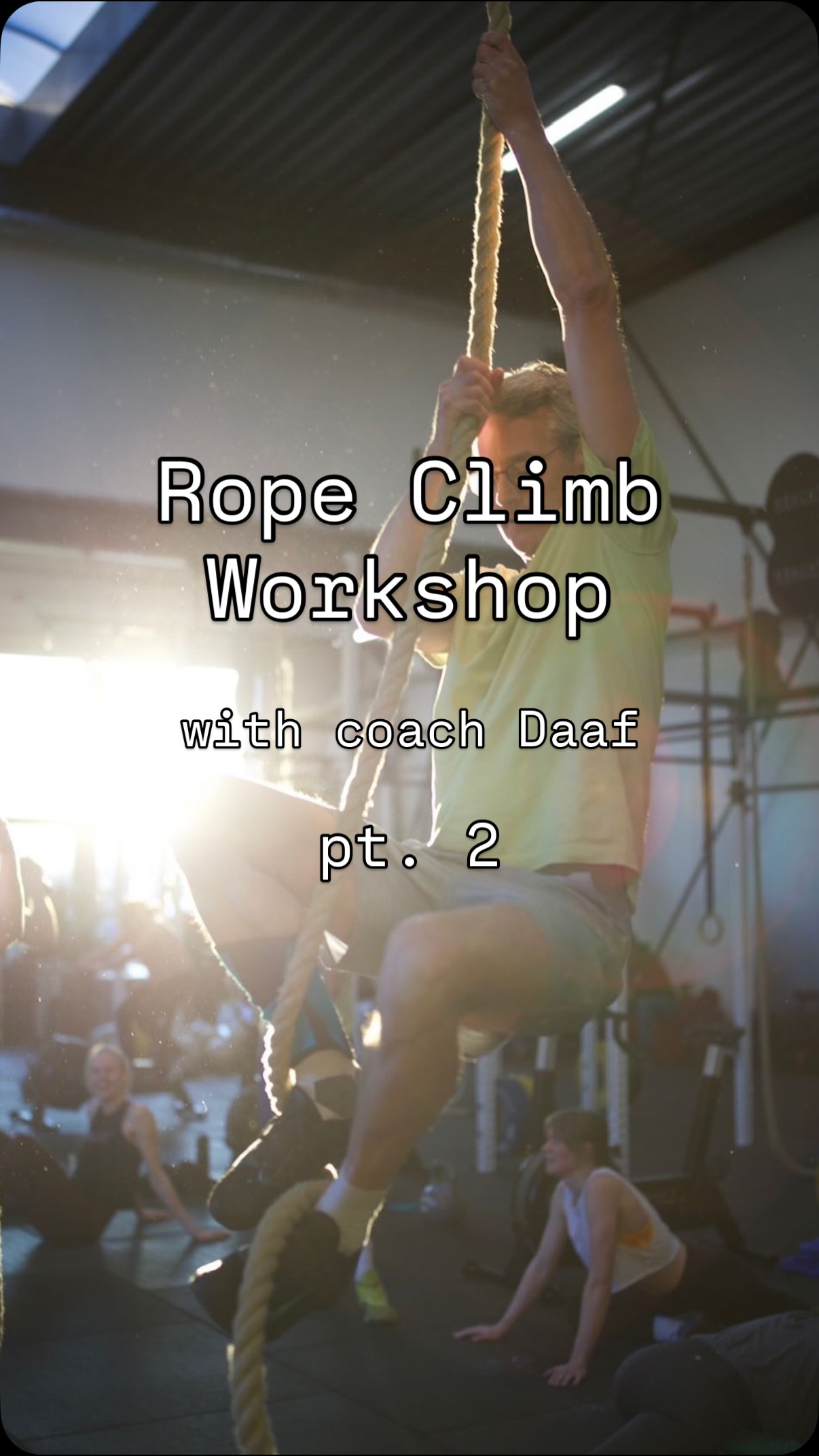 This is where most of the magic (and frustration) happens.
Daaf focuses on how to properly set your foot lock, with hands-on guidance and real-time feedback. A strong lock means less pulling with the arms and way more control on the rope.
Check out the SportBit app and our newsletter for any upcoming workshops now! 💪
#krachtamsterdam #ropeclimbtechnique #fitnessworkshop #gymskills #skilldevelopment